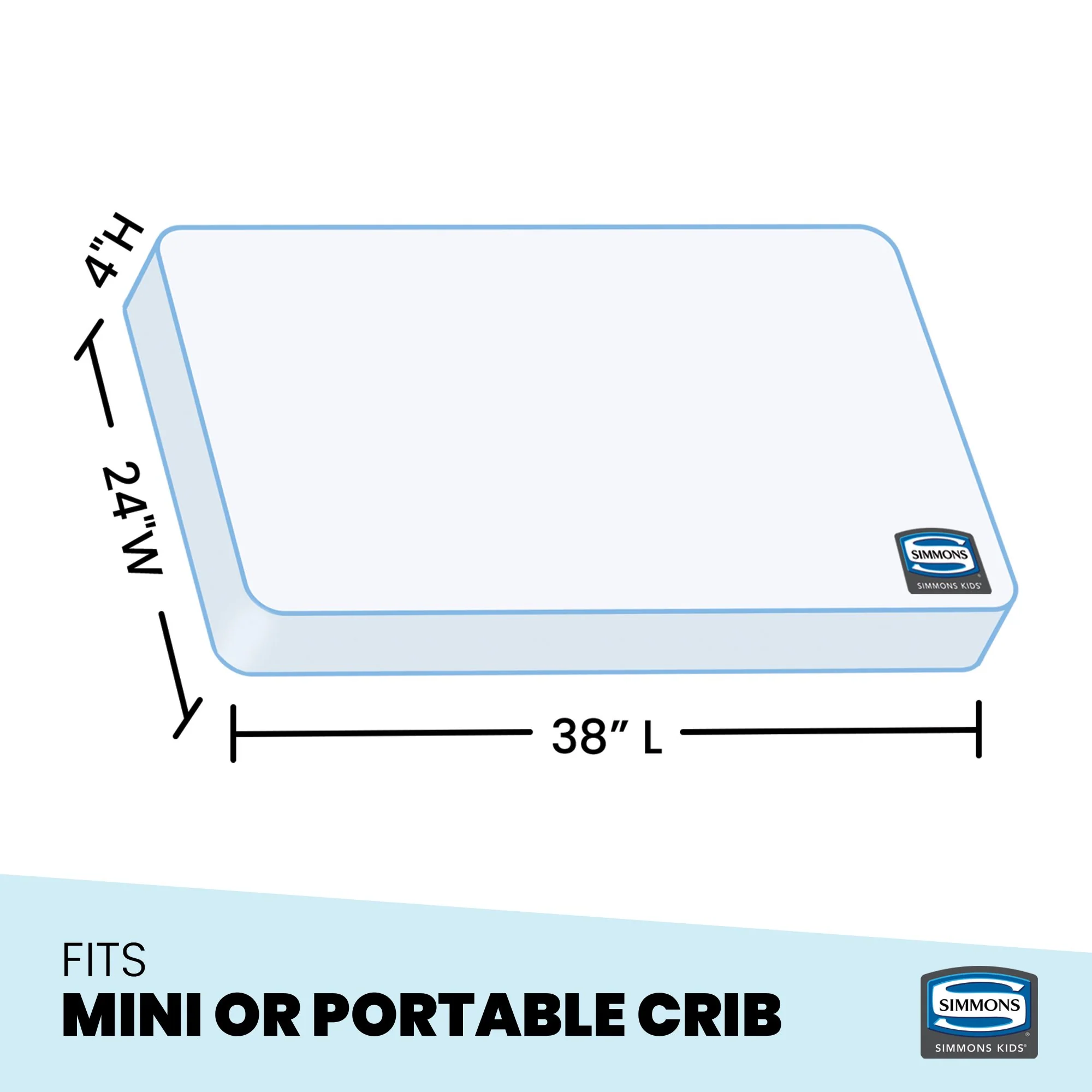 SlumberTime Naturally 4-Inch Mini Crib Mattress - Image 4