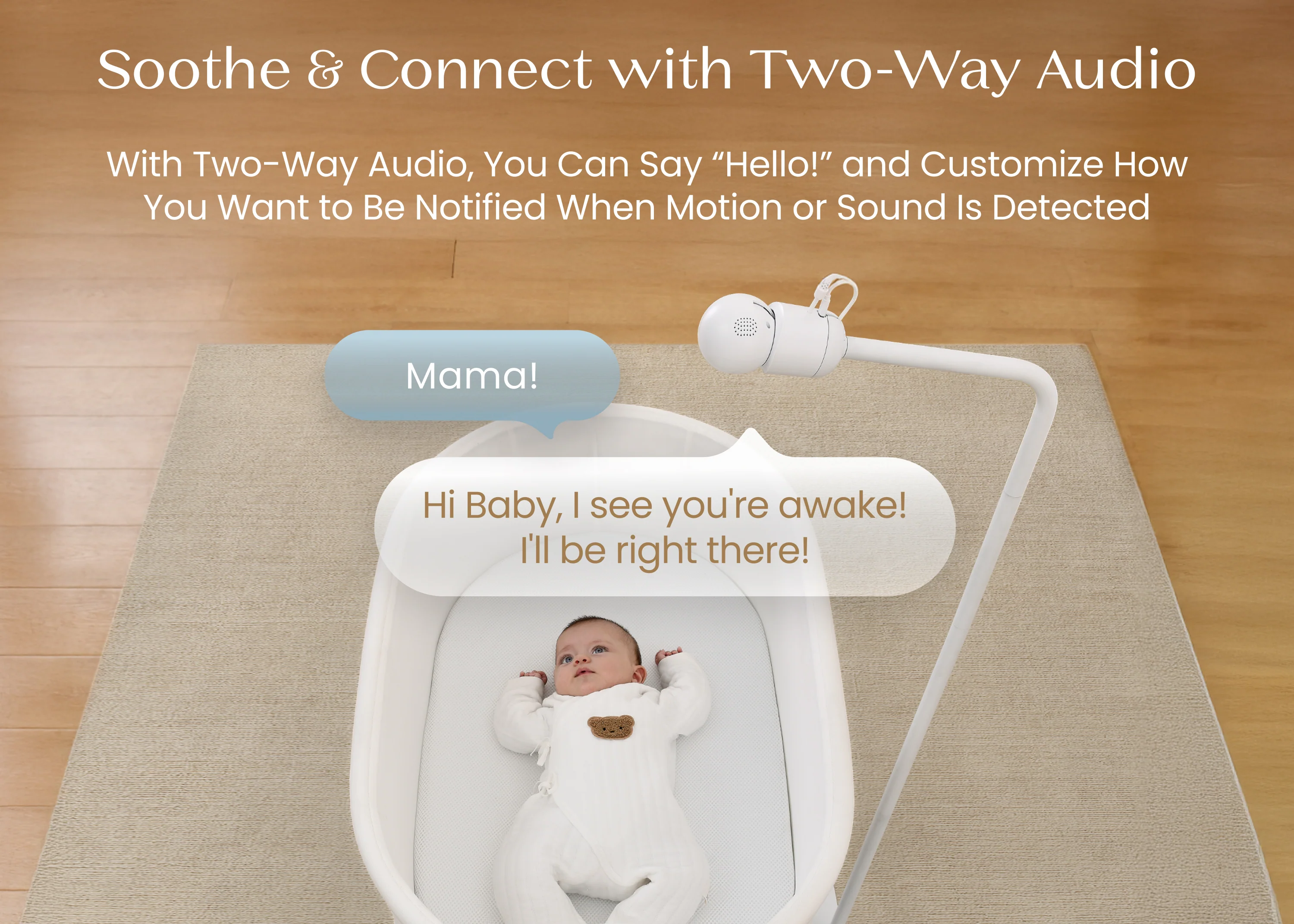 Smart Sleep Baby Monitor with Floor Stand - Image 5
