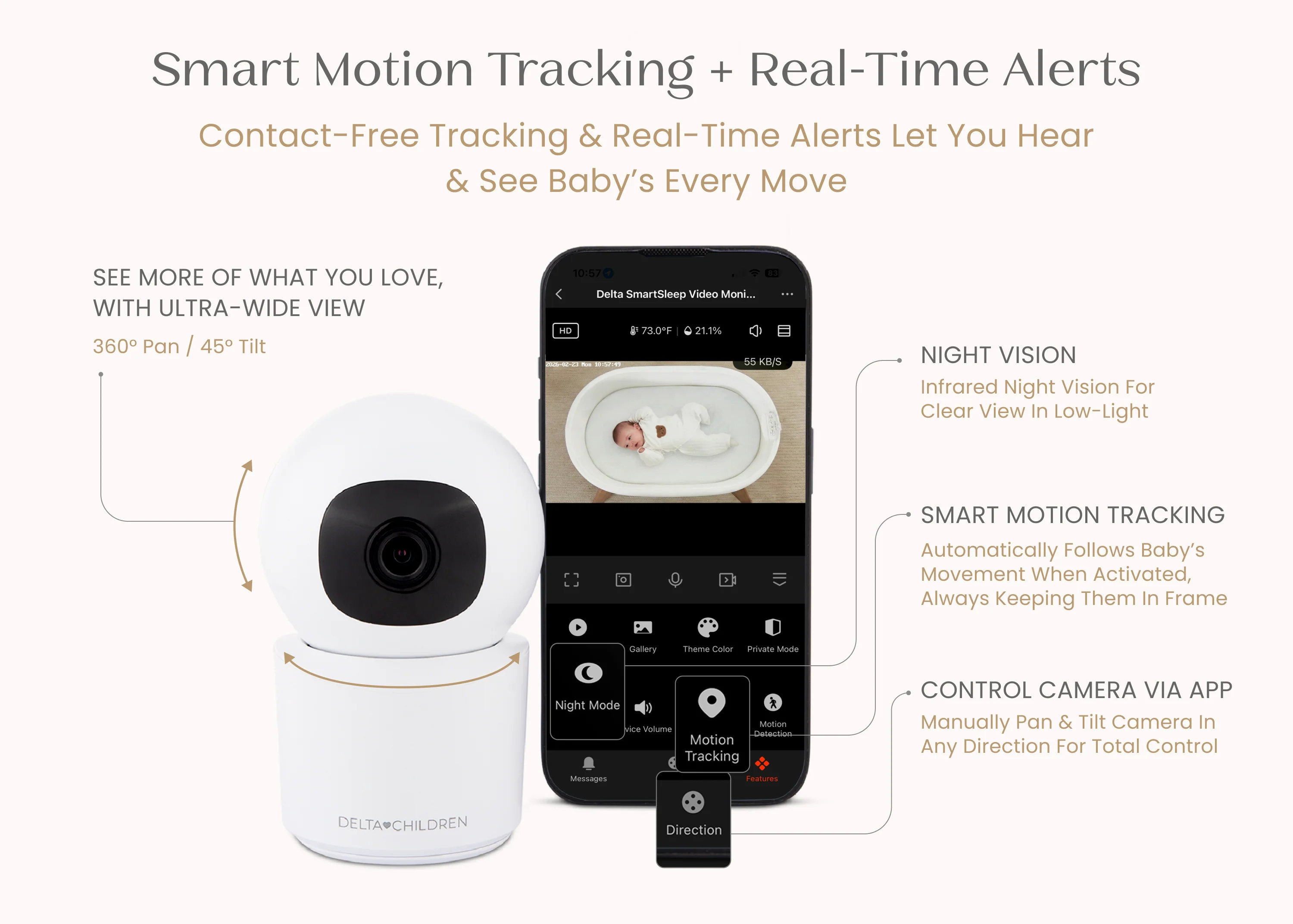 Smart Sleep Baby Monitor with Floor Stand - Image 7