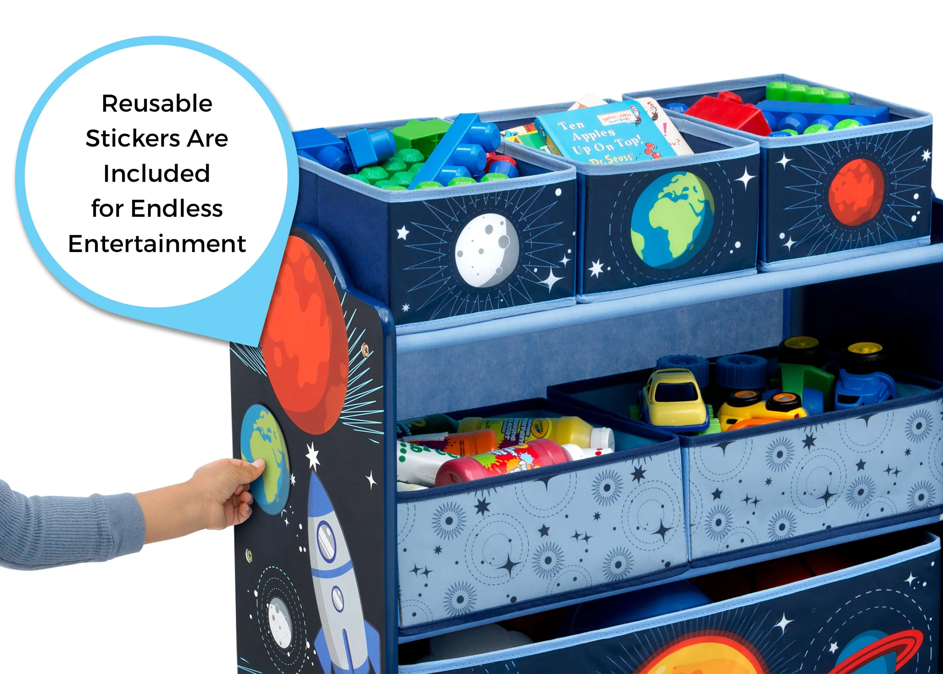 Space Adventures Design and Store Toy Organizer - Image 7