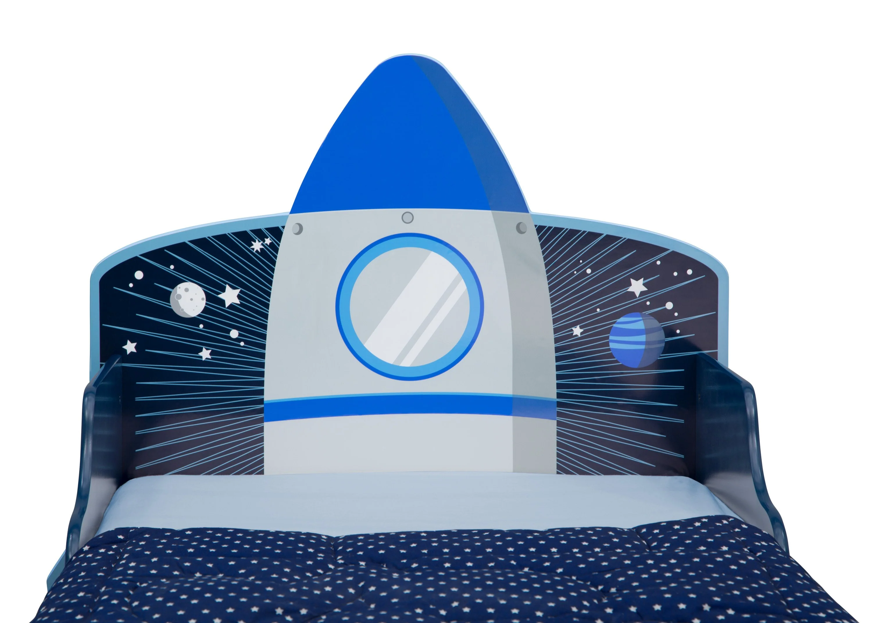 Space Adventures Rocket Ship Wood Toddler Bed - Image 4