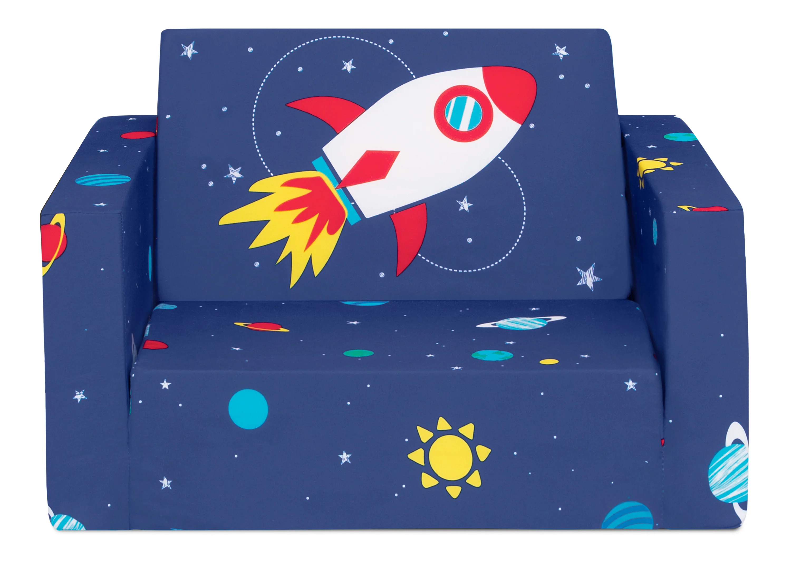 Spaceship Cozee Flip Out Chair - 2-in-1 Convertible Chair to Lounger for Kids - Image 4