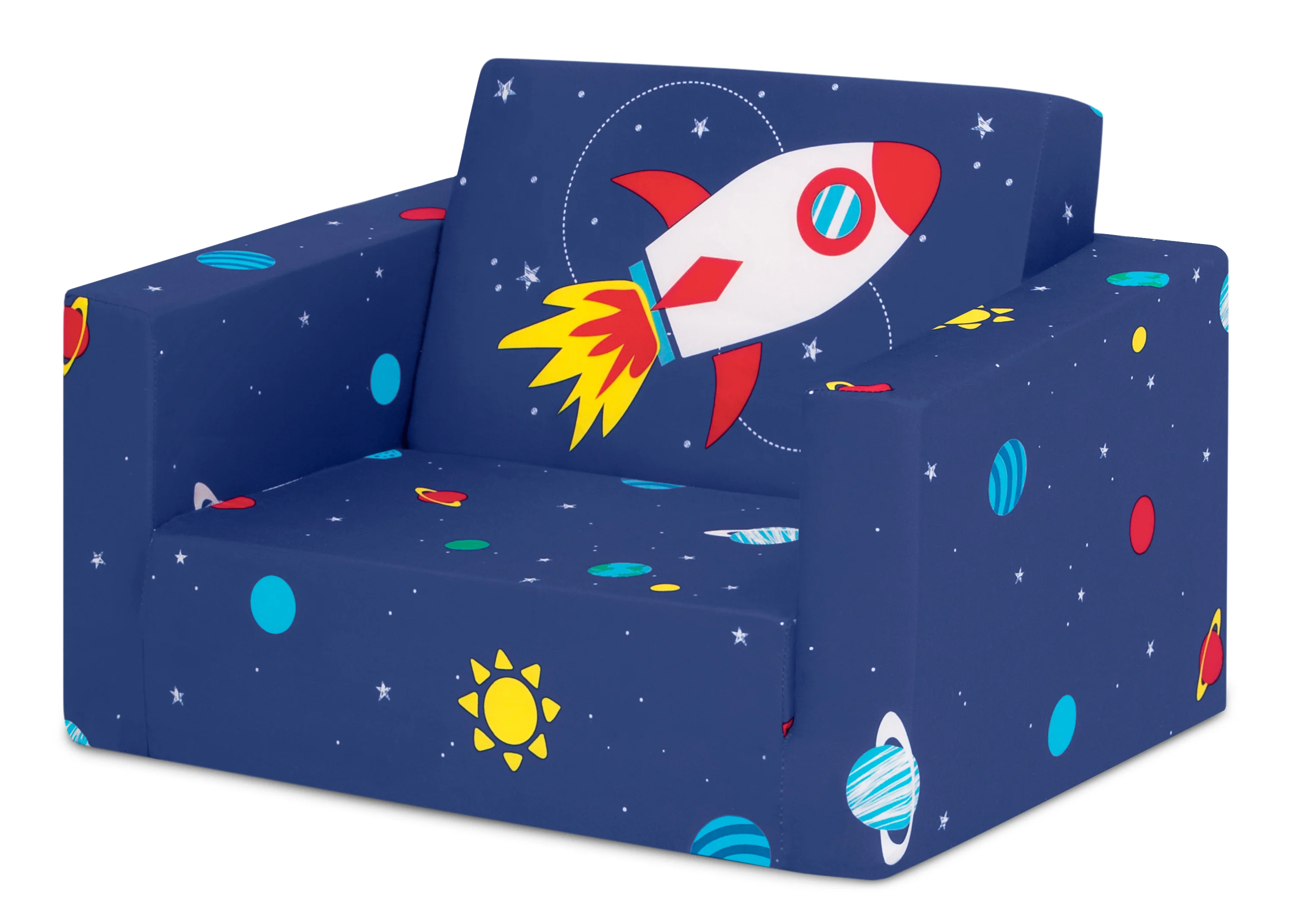 Spaceship Cozee Flip Out Chair - 2-in-1 Convertible Chair to Lounger for Kids - Image 5