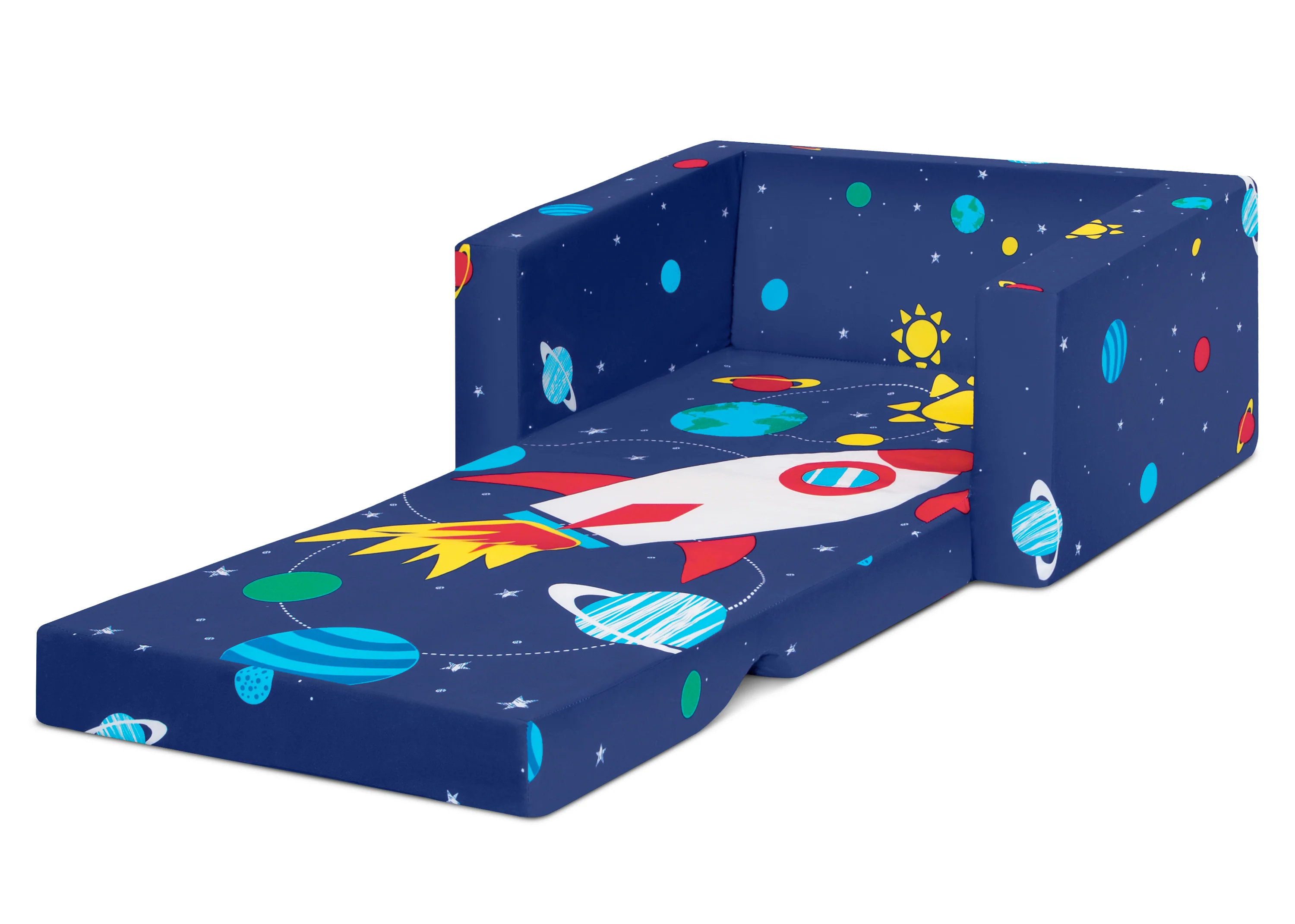 Spaceship Cozee Flip Out Chair - 2-in-1 Convertible Chair to Lounger for Kids - Image 9