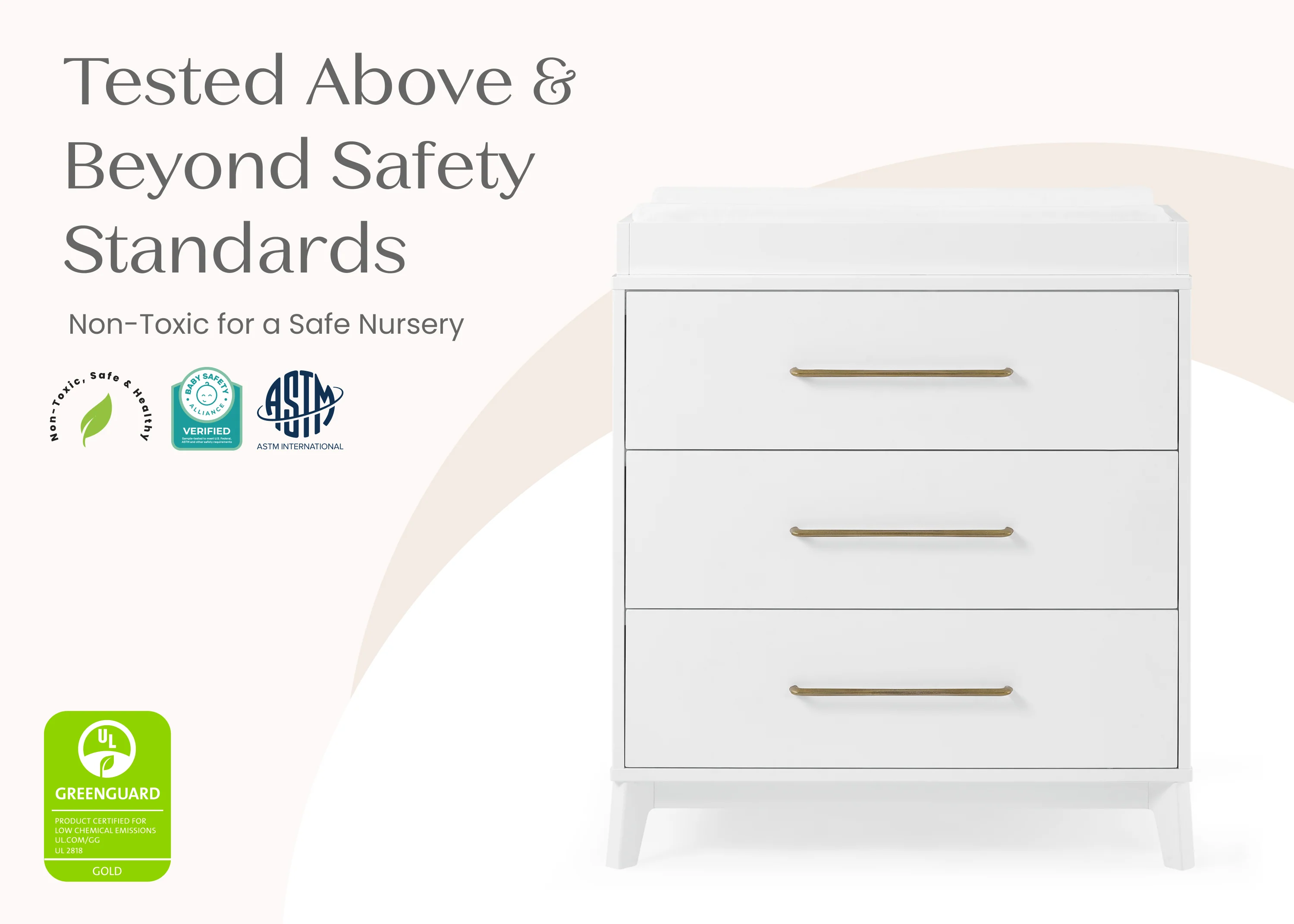 Spencer 3 Drawer Dresser with Changing Top and Interlocking Drawers - Image 9
