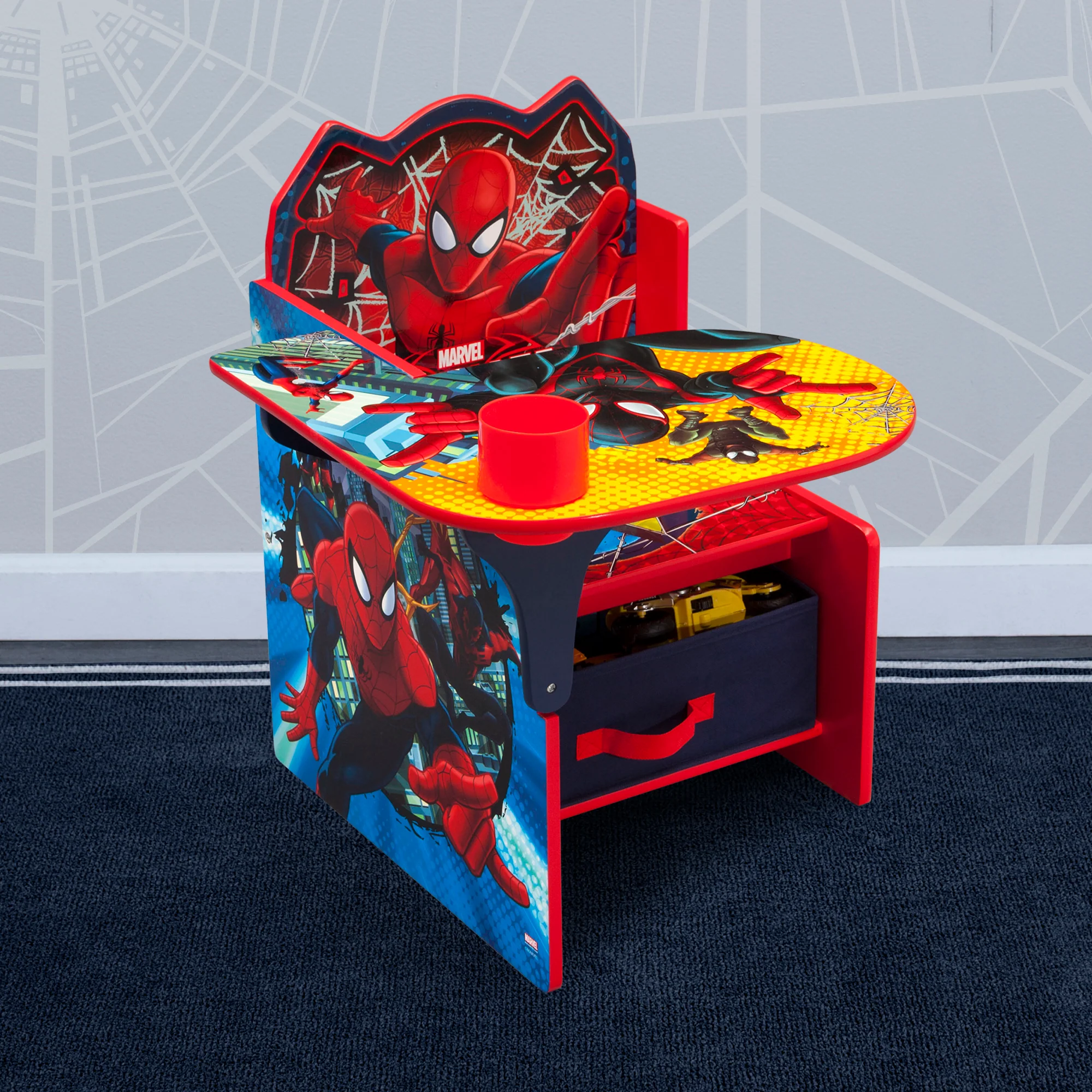 Spider-Man Chair Desk with Storage Bin - Image 6