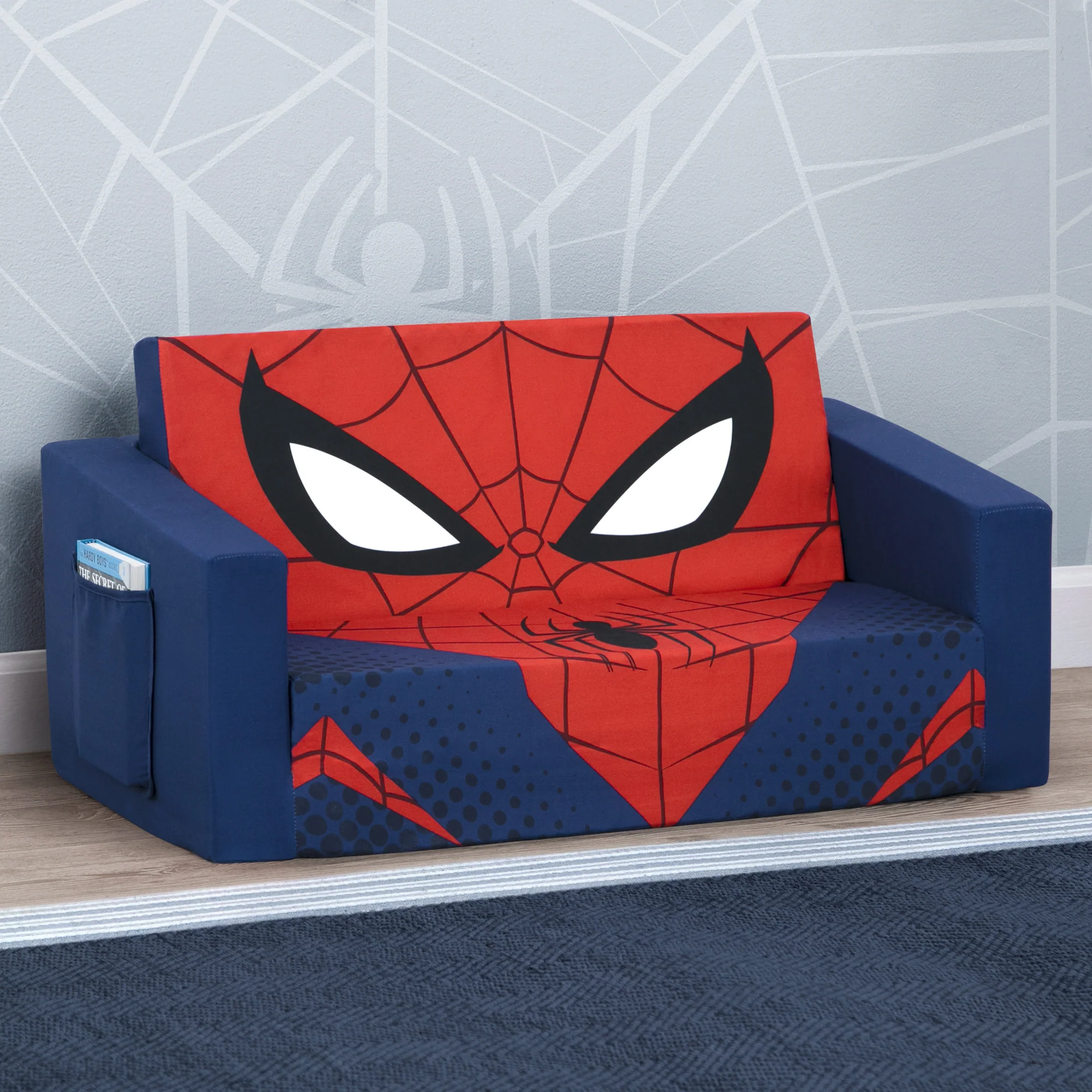 Spider-Man Cozee Flip-Out Sofa - 2-in-1 Convertible Sofa to Lounger for Kids - Image 6