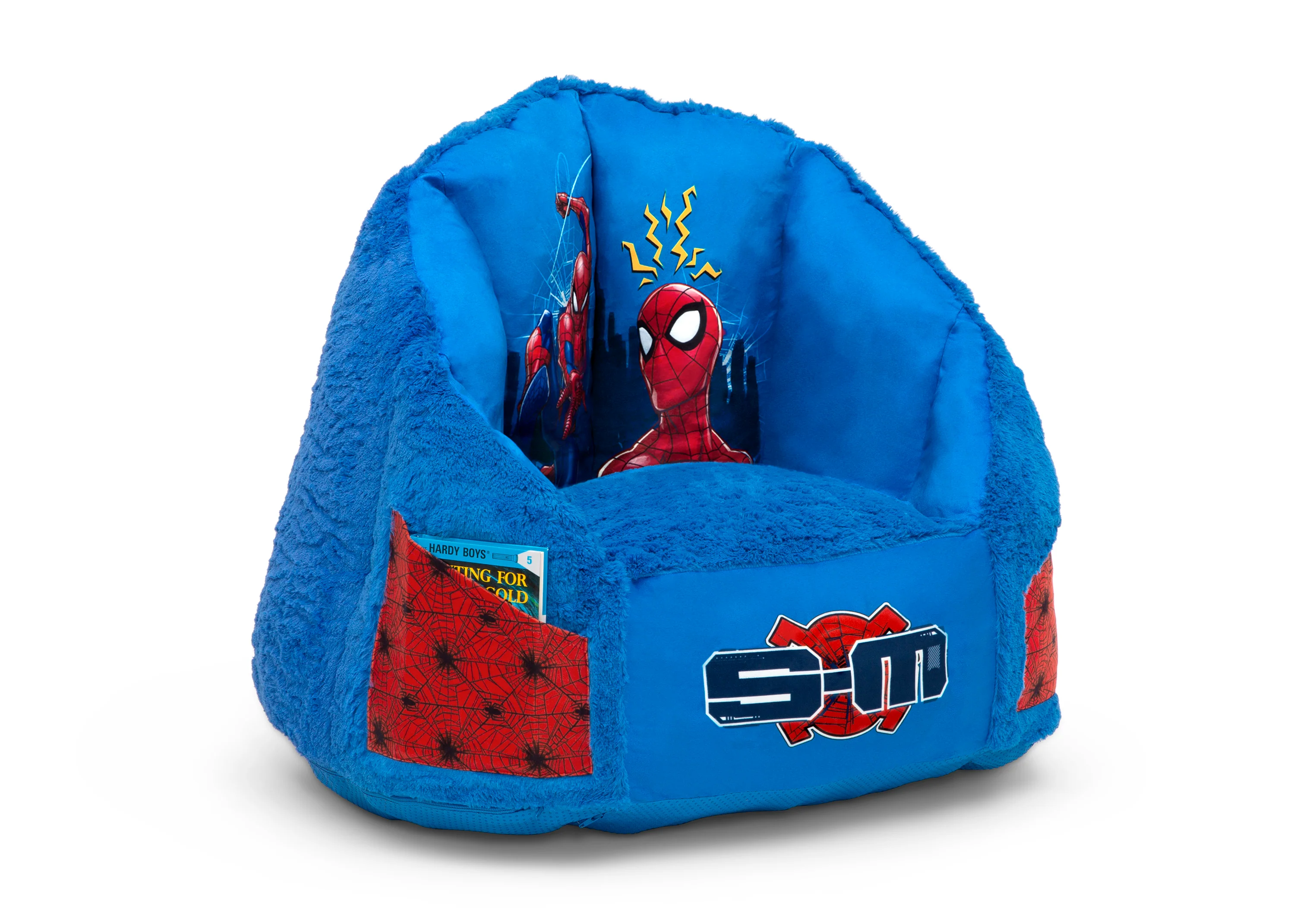 Spider-Man Cozee Fluffy Chair with Memory Foam Seat, Kid Size (For Kids Up To 10 Years Old) - Image 4