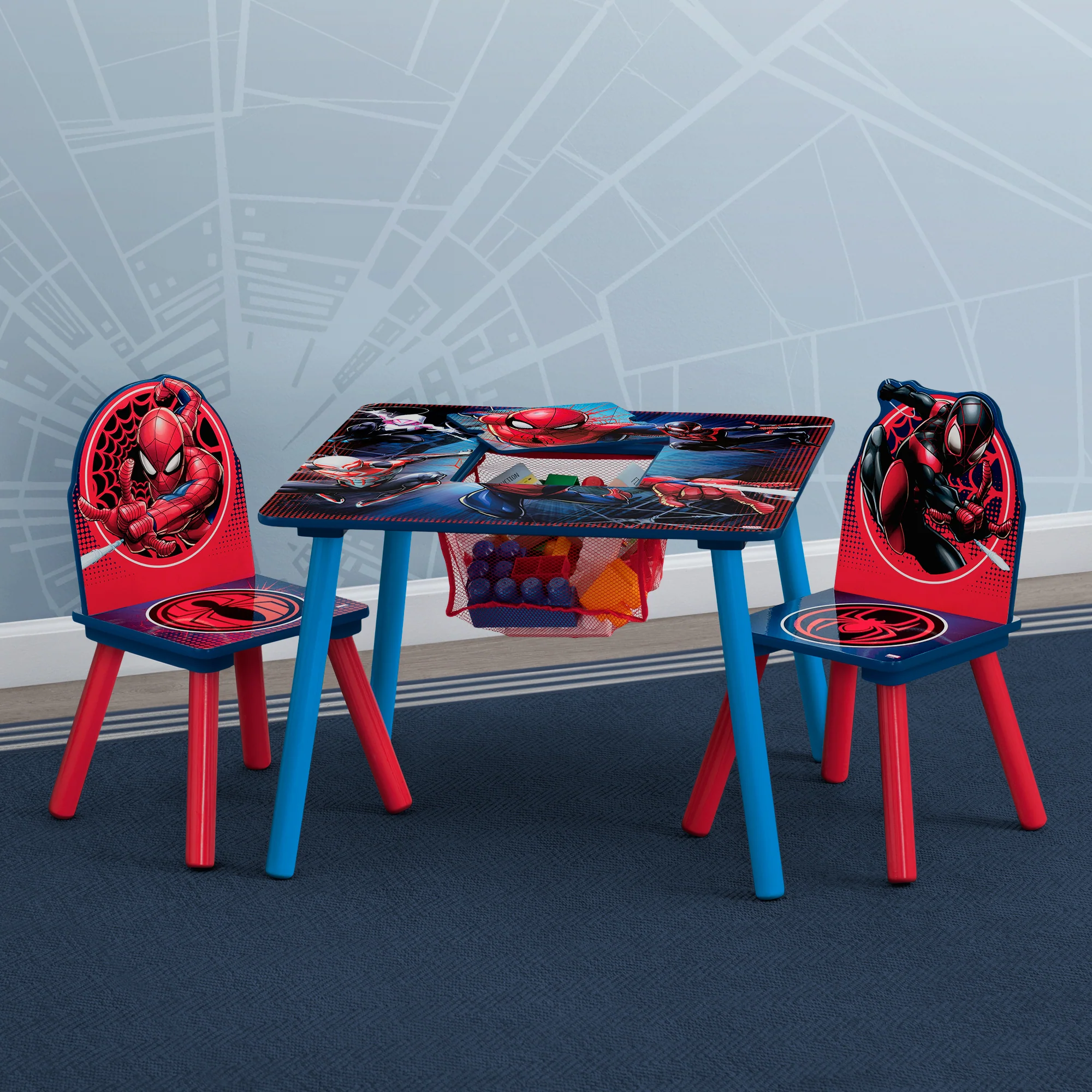 Spider-Man Table and Chair Set With Storage - Image 7