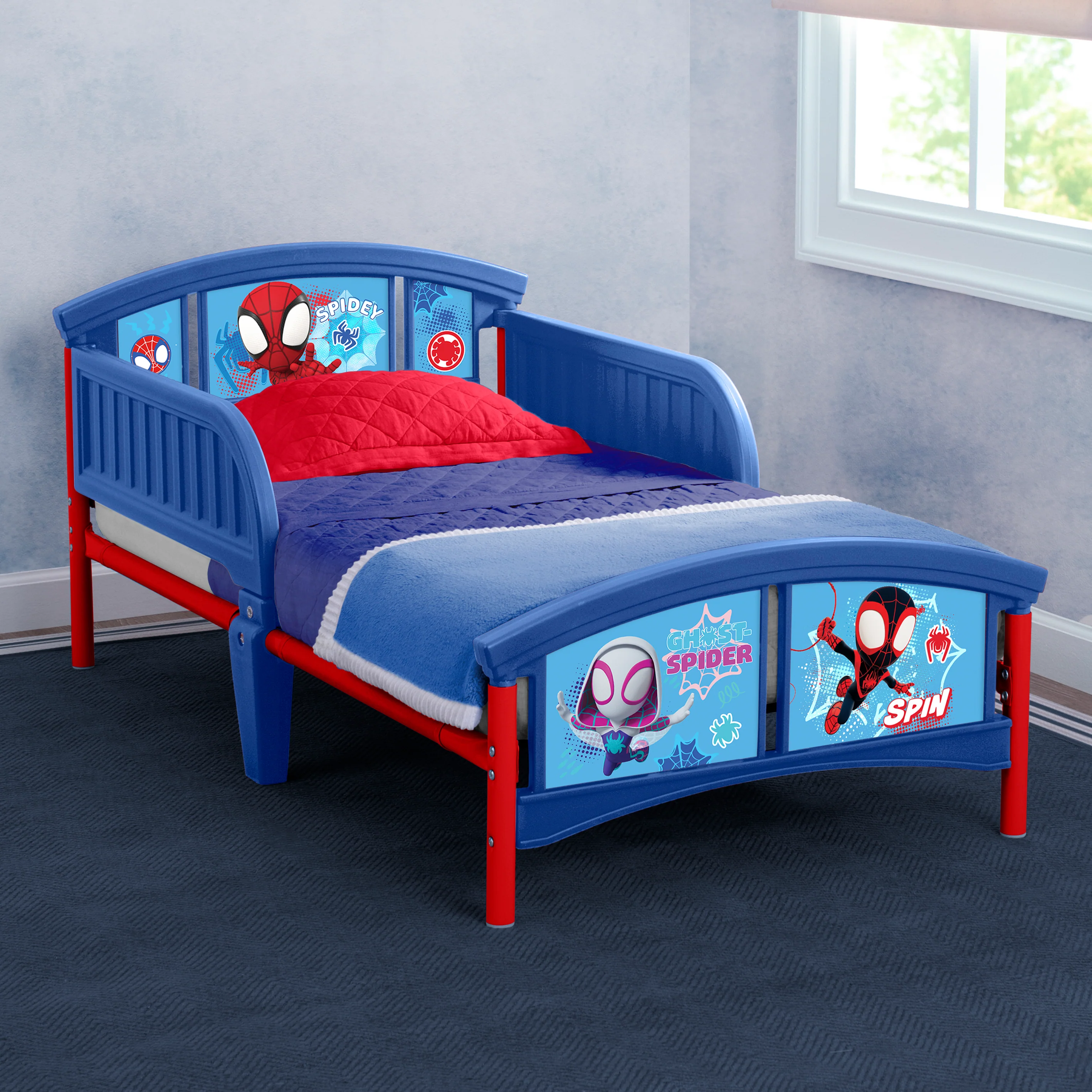 Spidey and His Amazing Friends Plastic Toddler Bed - Image 8