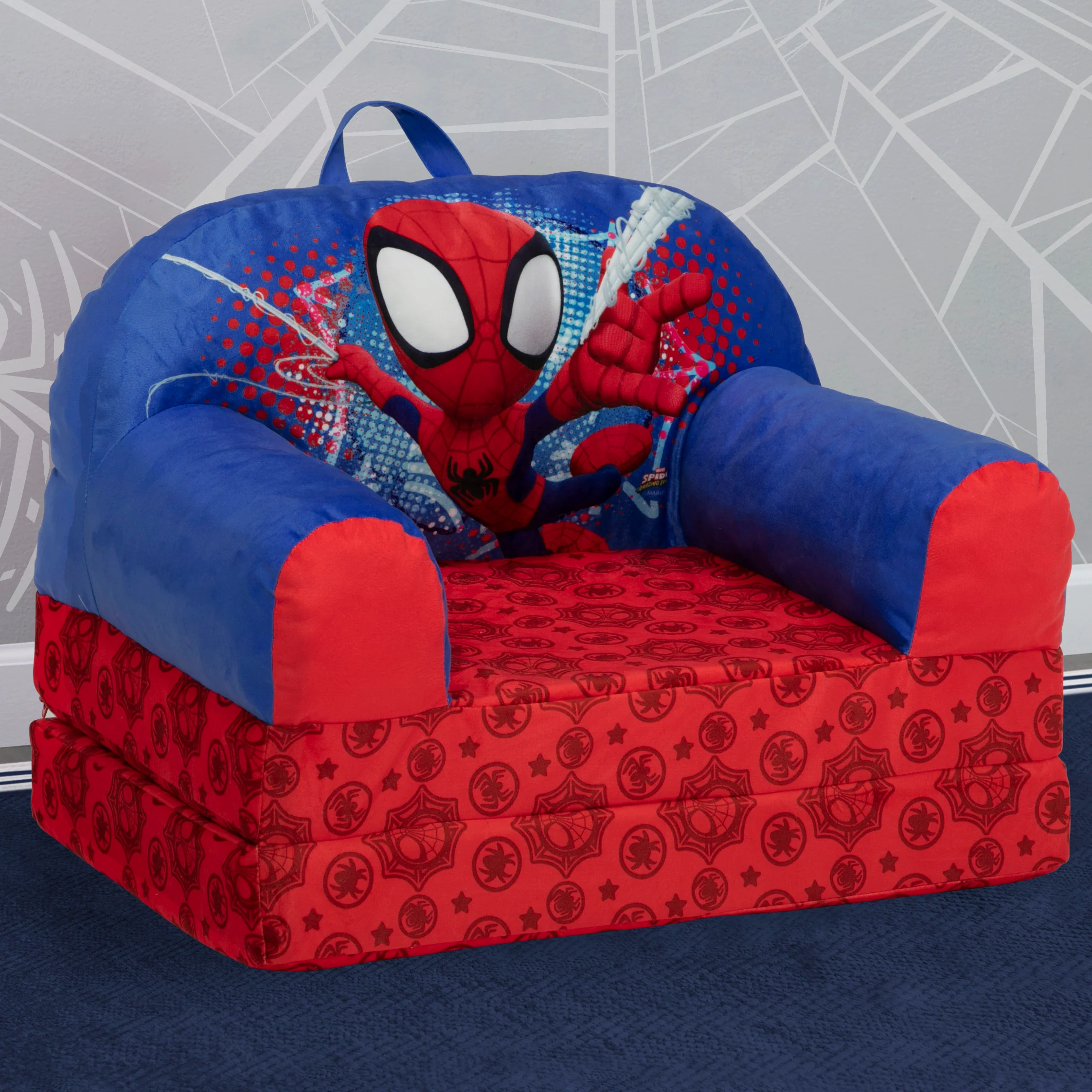 Spidey and His Amazing Friends Cozee Buddy Flip-Out Chair - Image 11