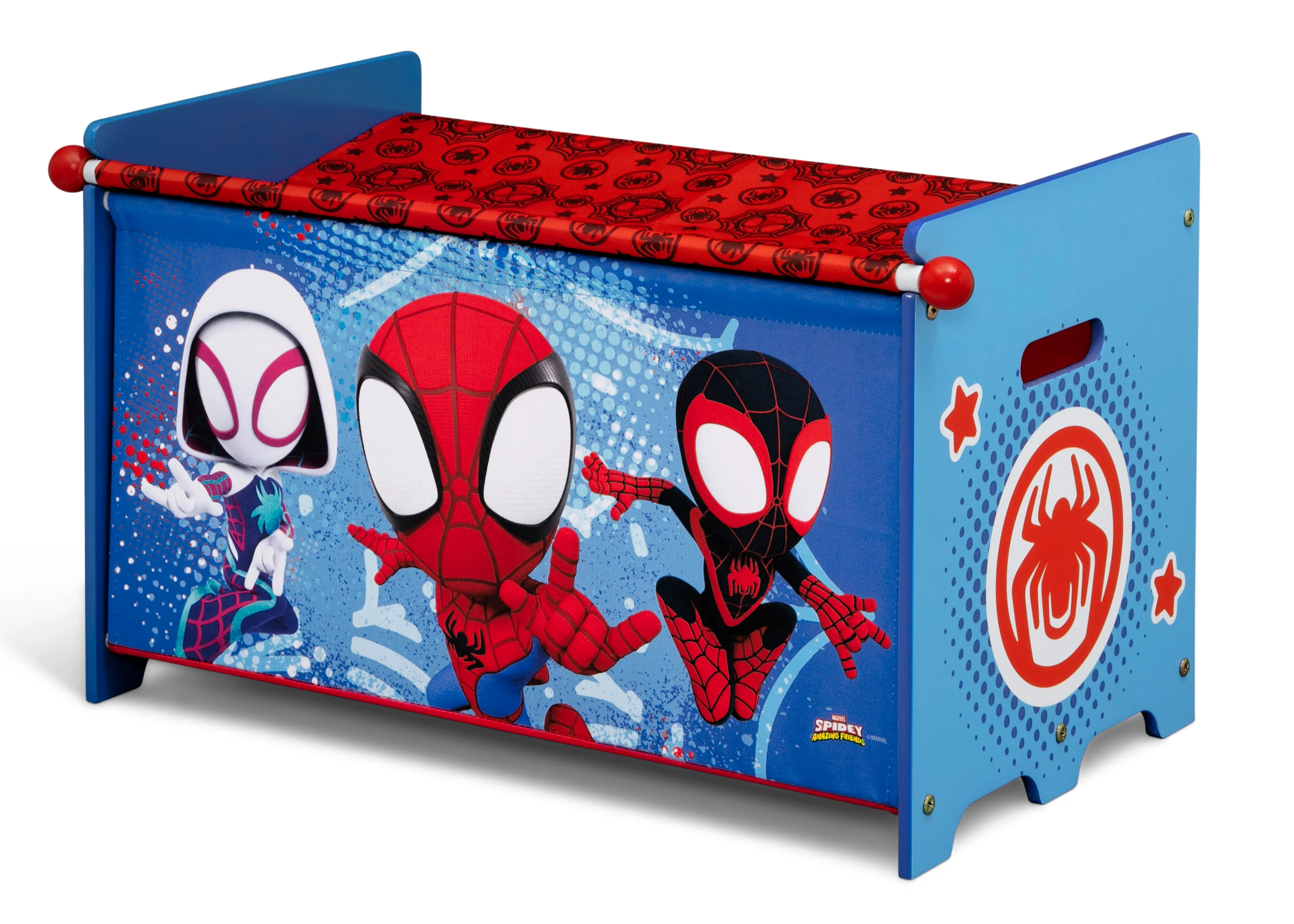 Spidey and His Amazing Friends Toy Box with Retractable Fabric Top - Image 3