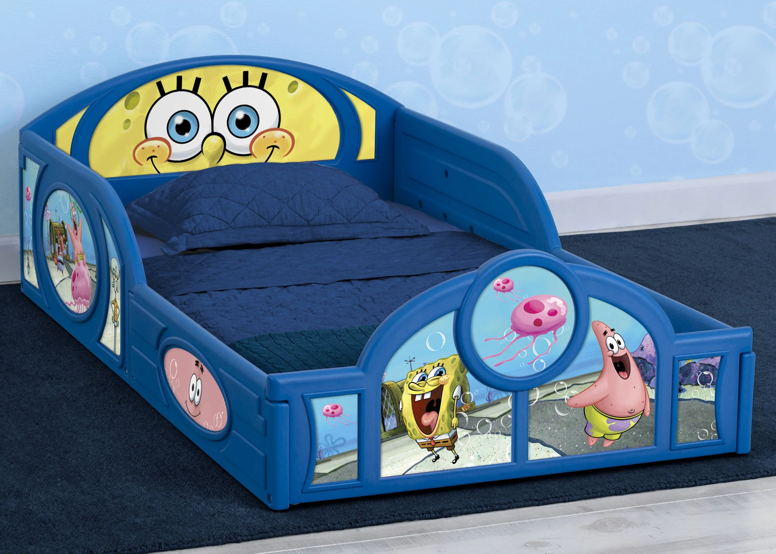 SpongeBob SquarePants Plastic Sleep and Play Toddler Bed - Image 2