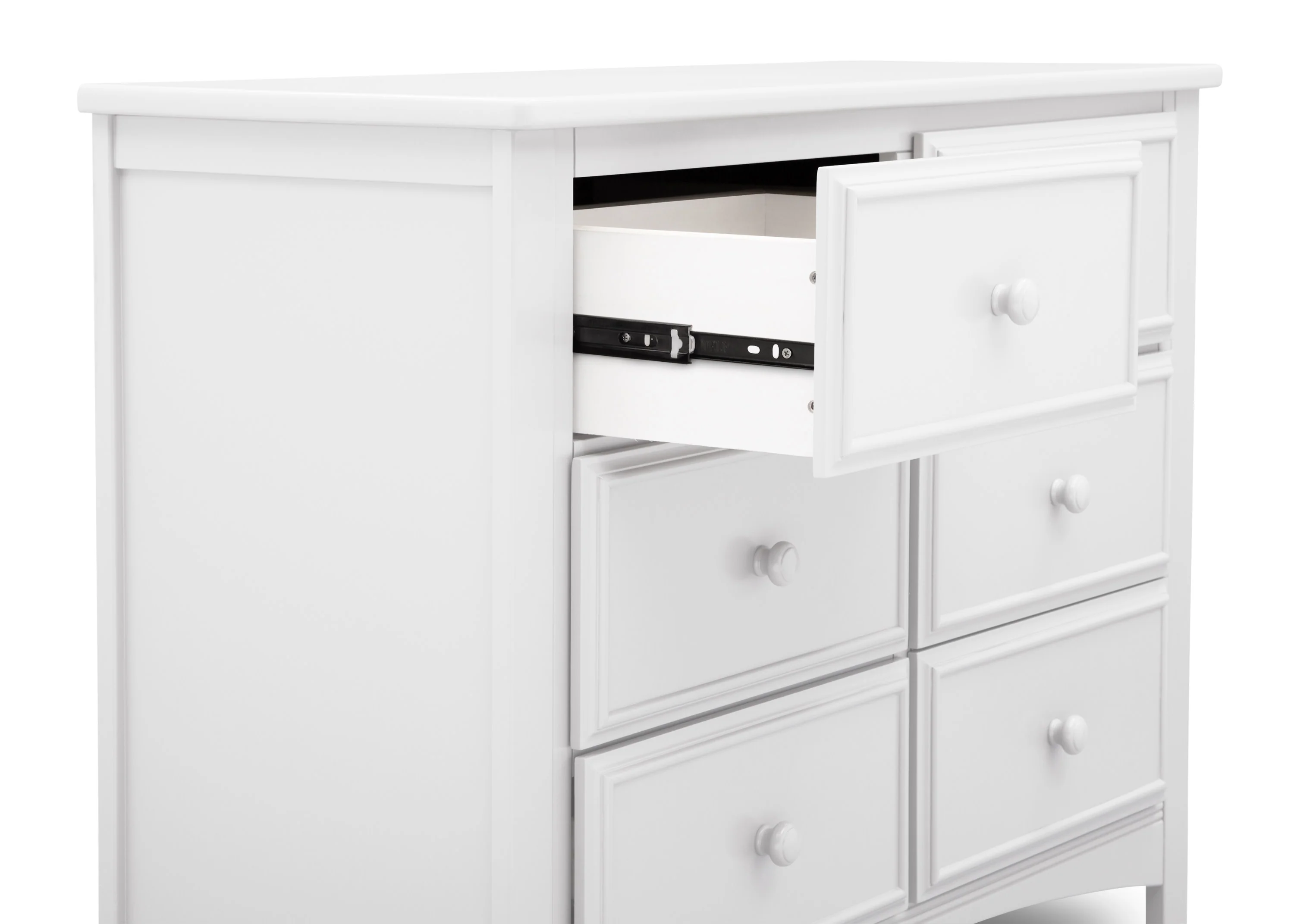 Summit 6 Drawer Dresser with Interlocking Drawers - Image 4