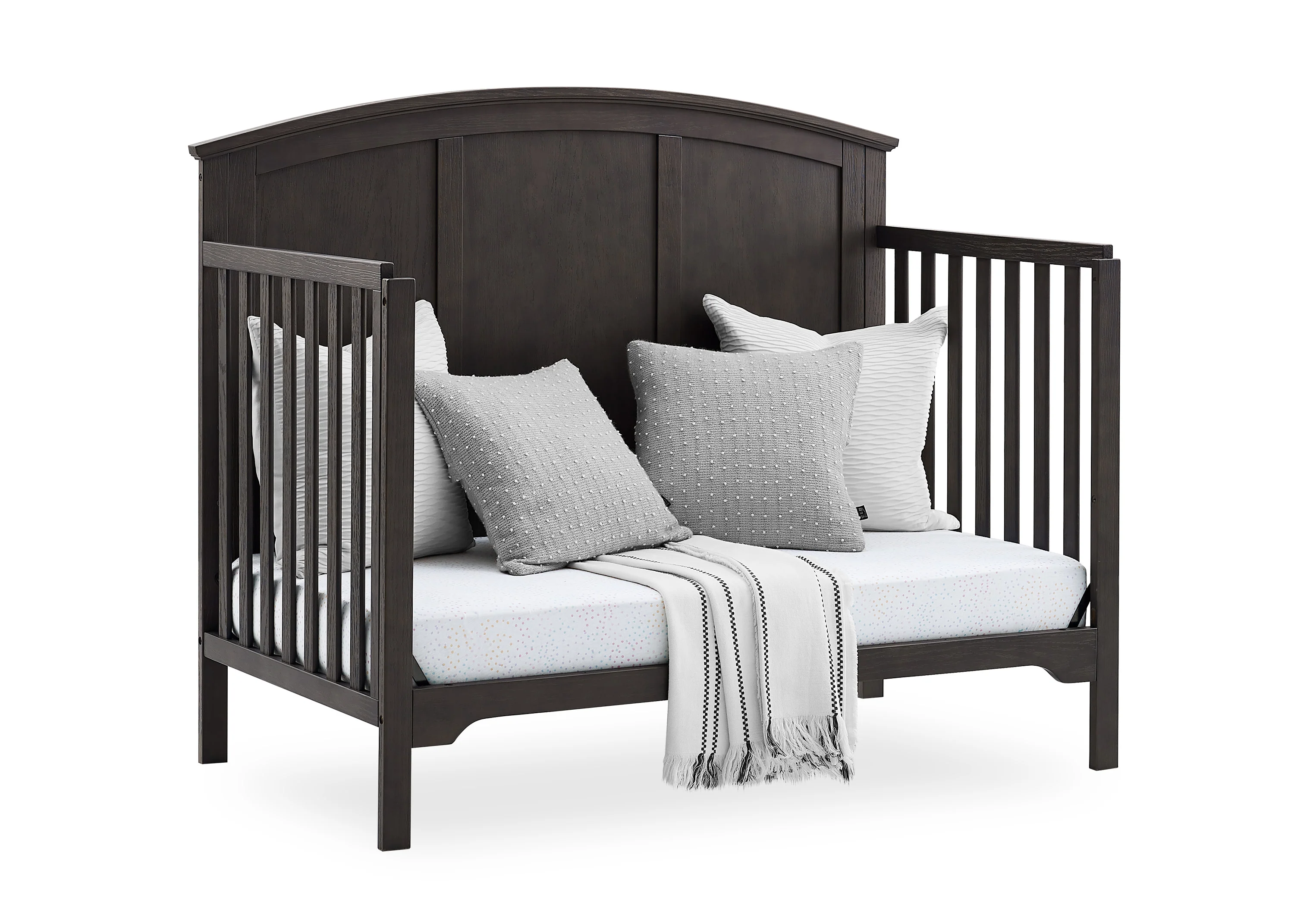 Sweet Beginnings Sage Curve Top 6-in-1 Convertible Crib - Image 15