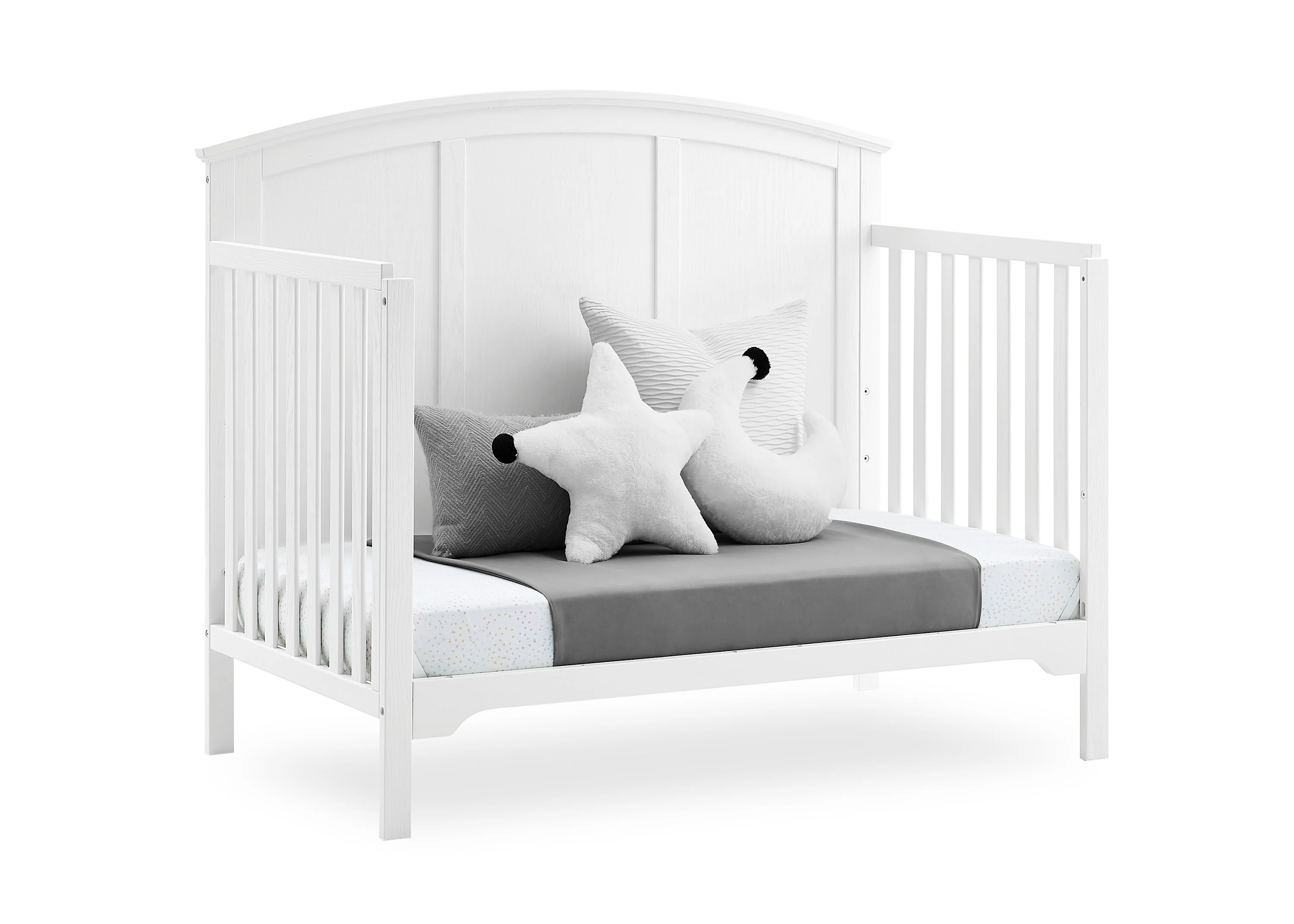 Sweet Beginnings Sage Curve Top 6-in-1 Convertible Crib - Image 23