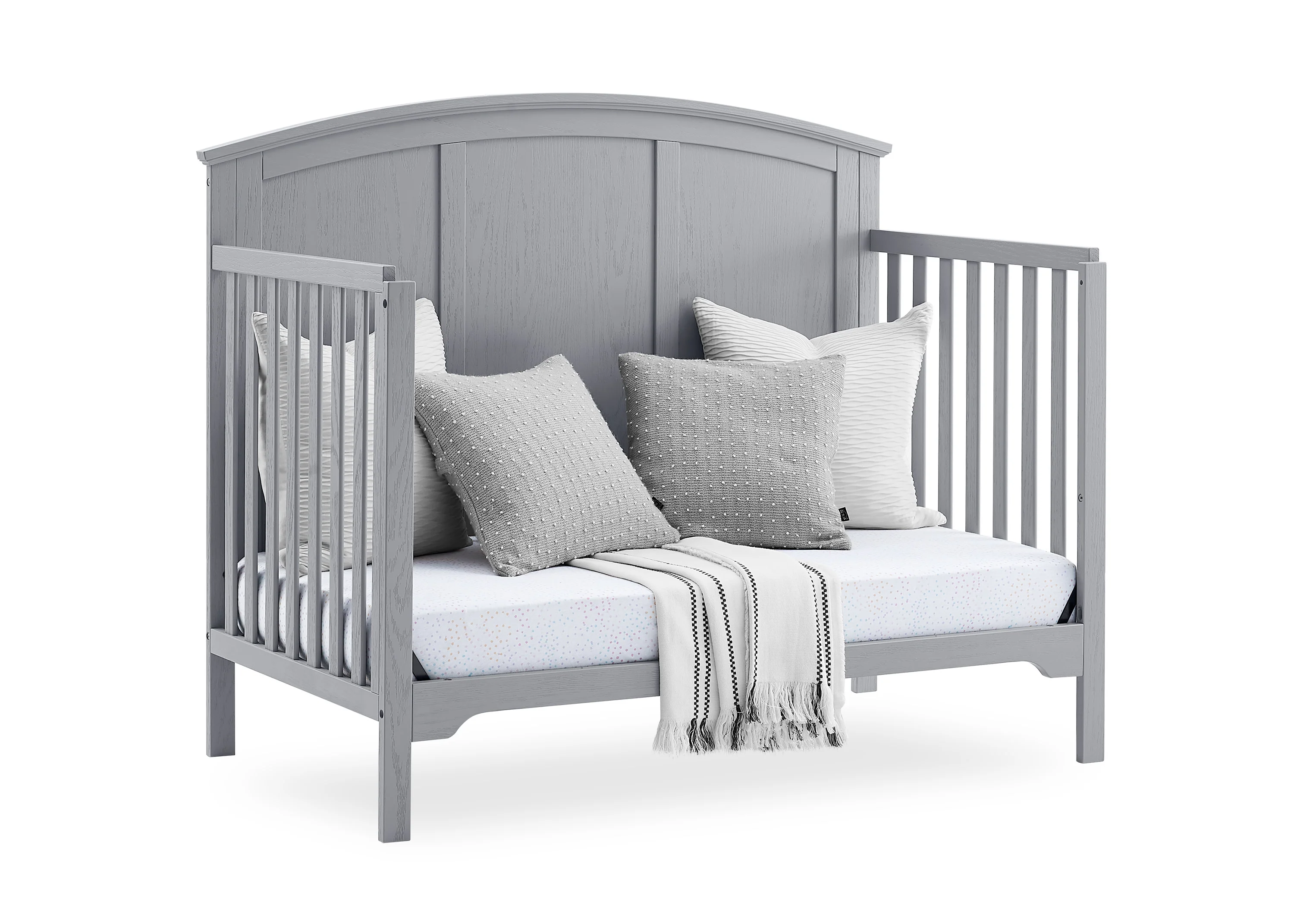 Sweet Beginnings Sage Curve Top 6-in-1 Convertible Crib - Image 6