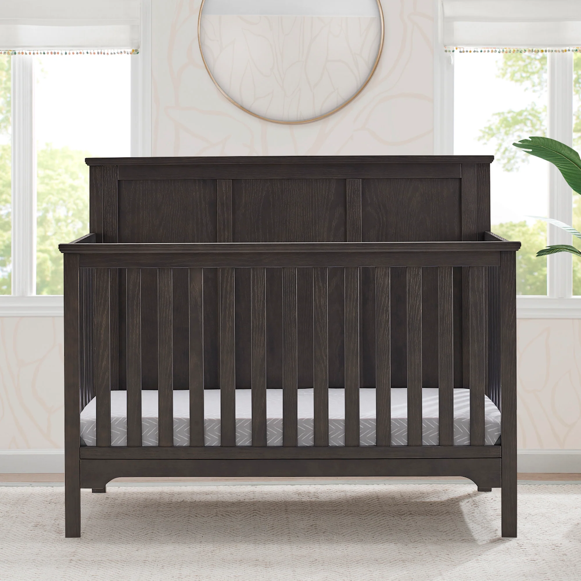 Sweet Beginnings Sage Flat Top 6-in-1 Convertible Crib - Image 18
