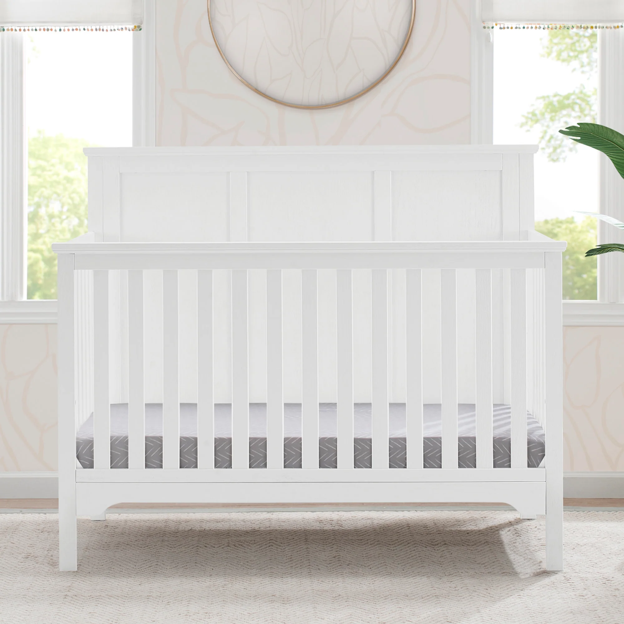 Sweet Beginnings Sage Flat Top 6-in-1 Convertible Crib - Image 27