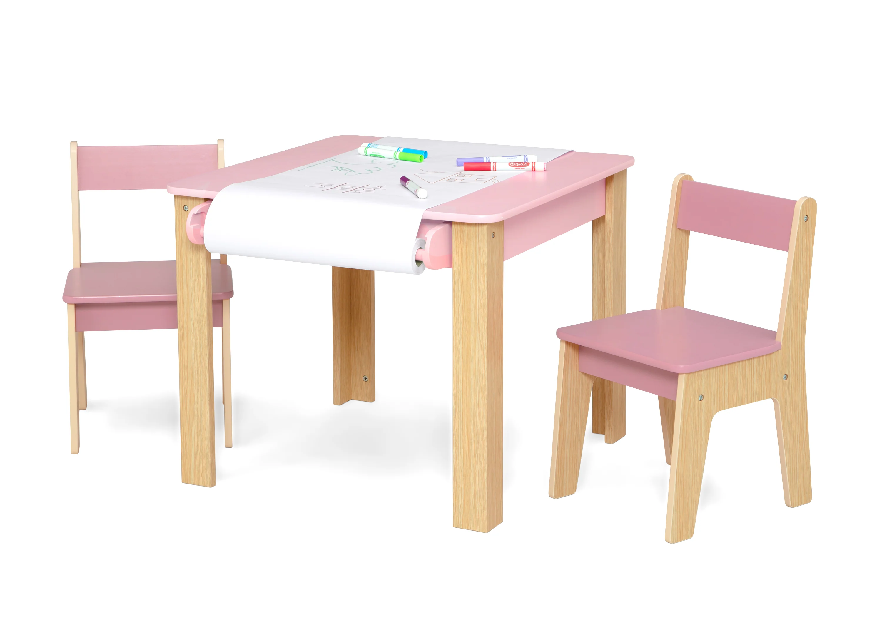 GapKids Table and 2 Chair Set with Paper Roll Holder - Image 4