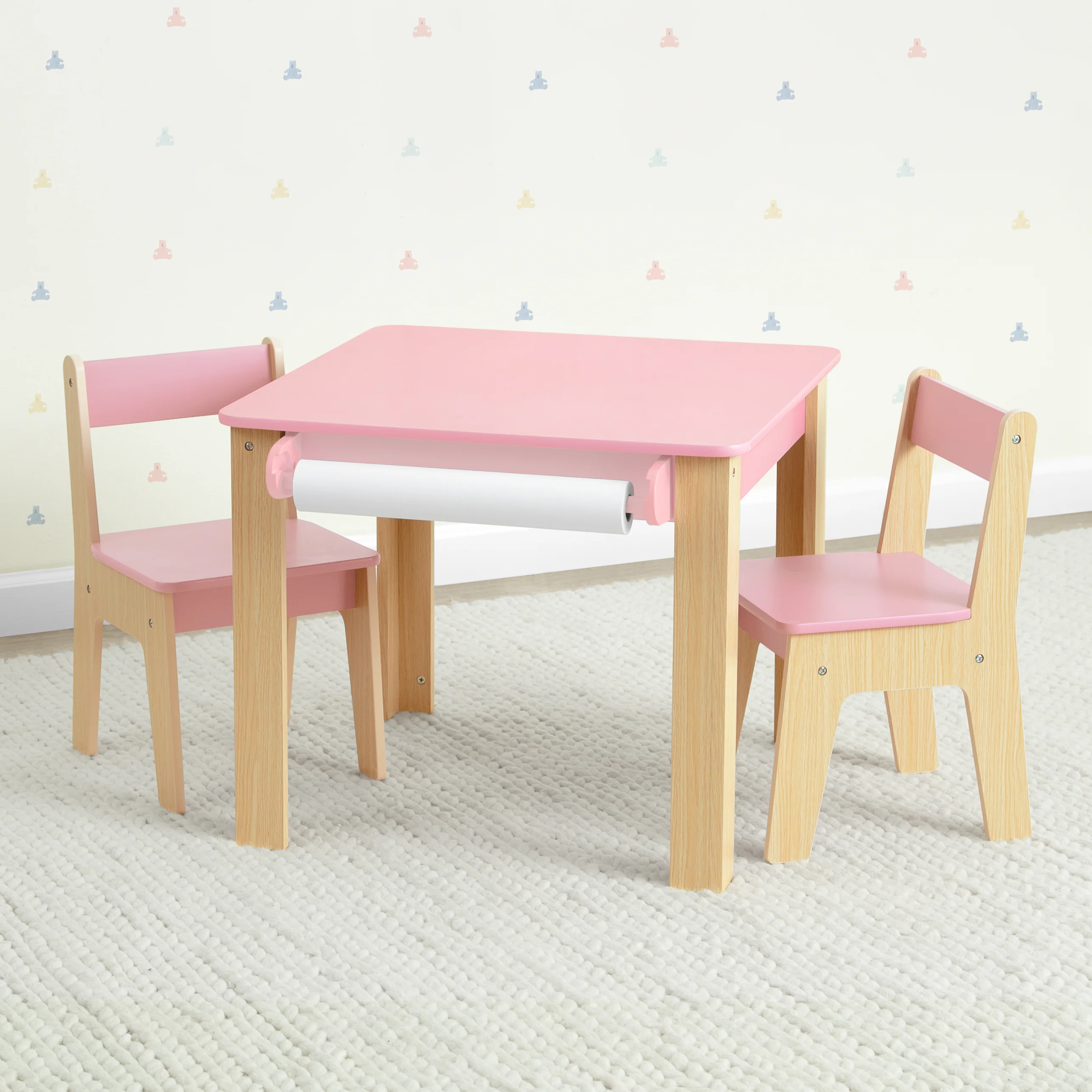 GapKids Table and 2 Chair Set with Paper Roll Holder - Image 6