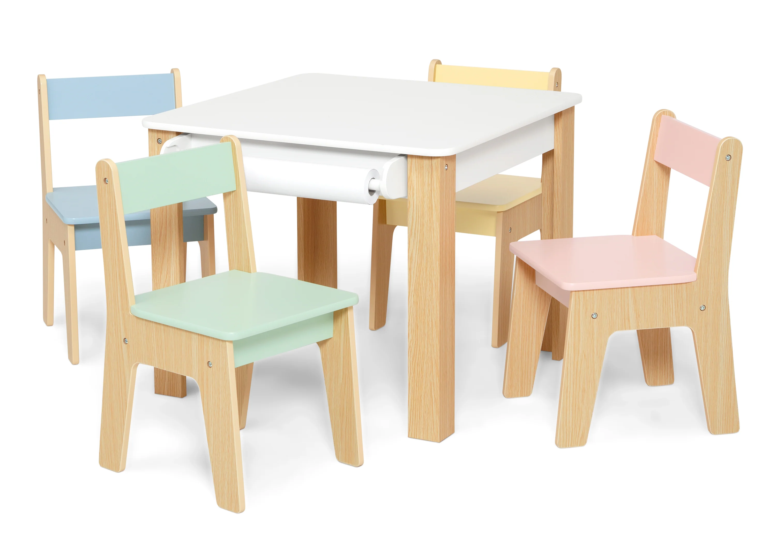 GapKids Table and 4 Chair Set with Paper Roll Holder - Image 3