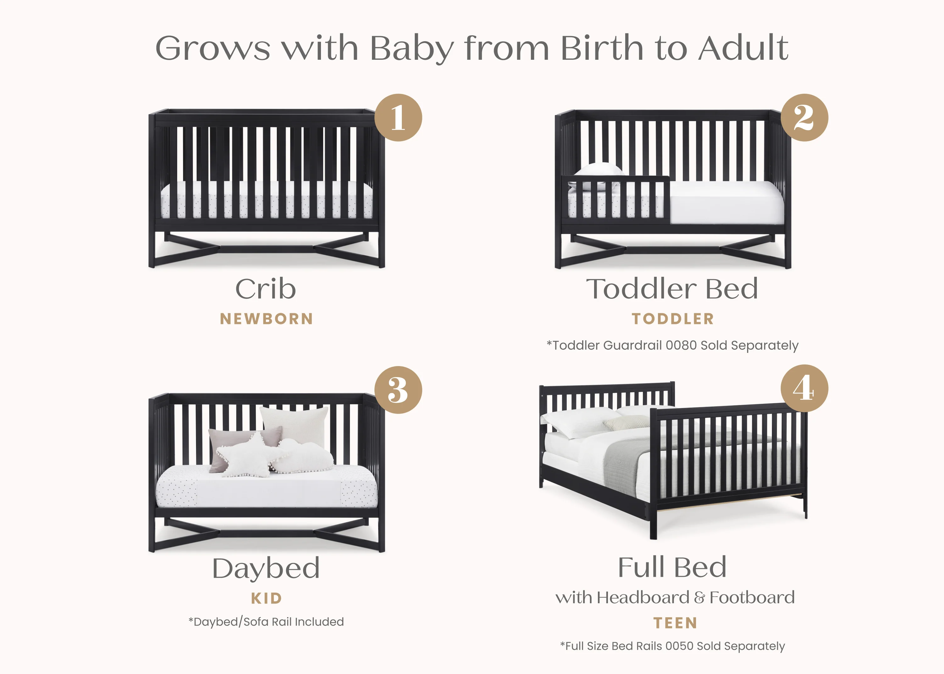 Tribeca 4-in-1 Convertible Crib - Image 3