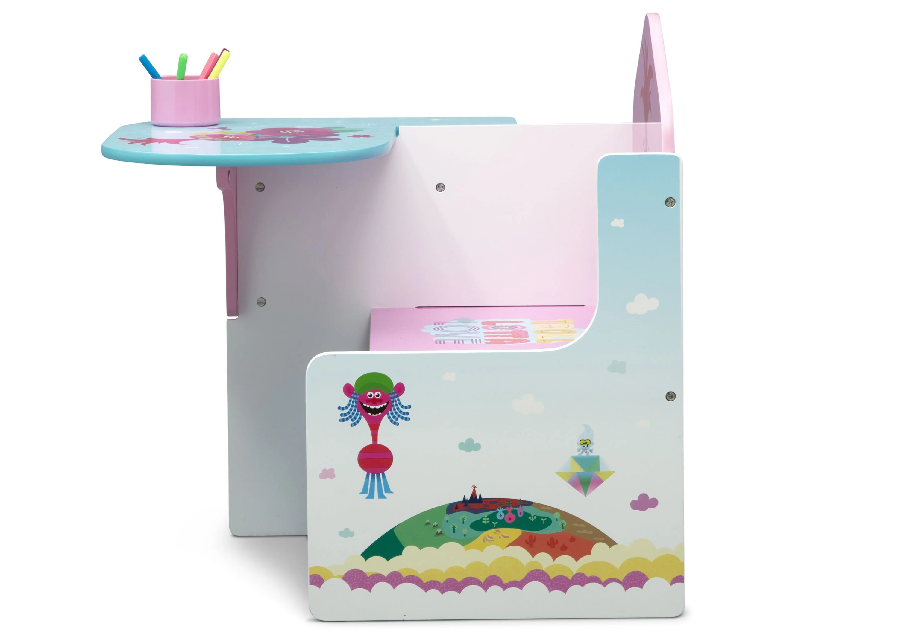 Trolls World Tour Chair Desk with Storage Bin - Image 5
