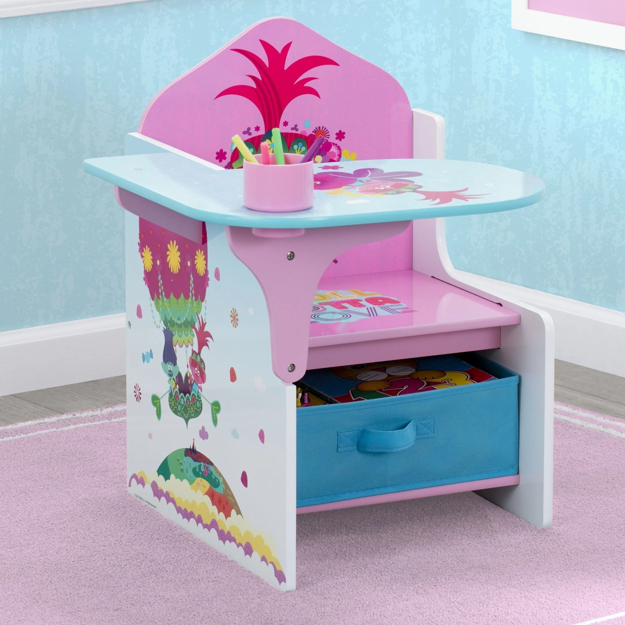 Trolls World Tour Chair Desk with Storage Bin - Image 7