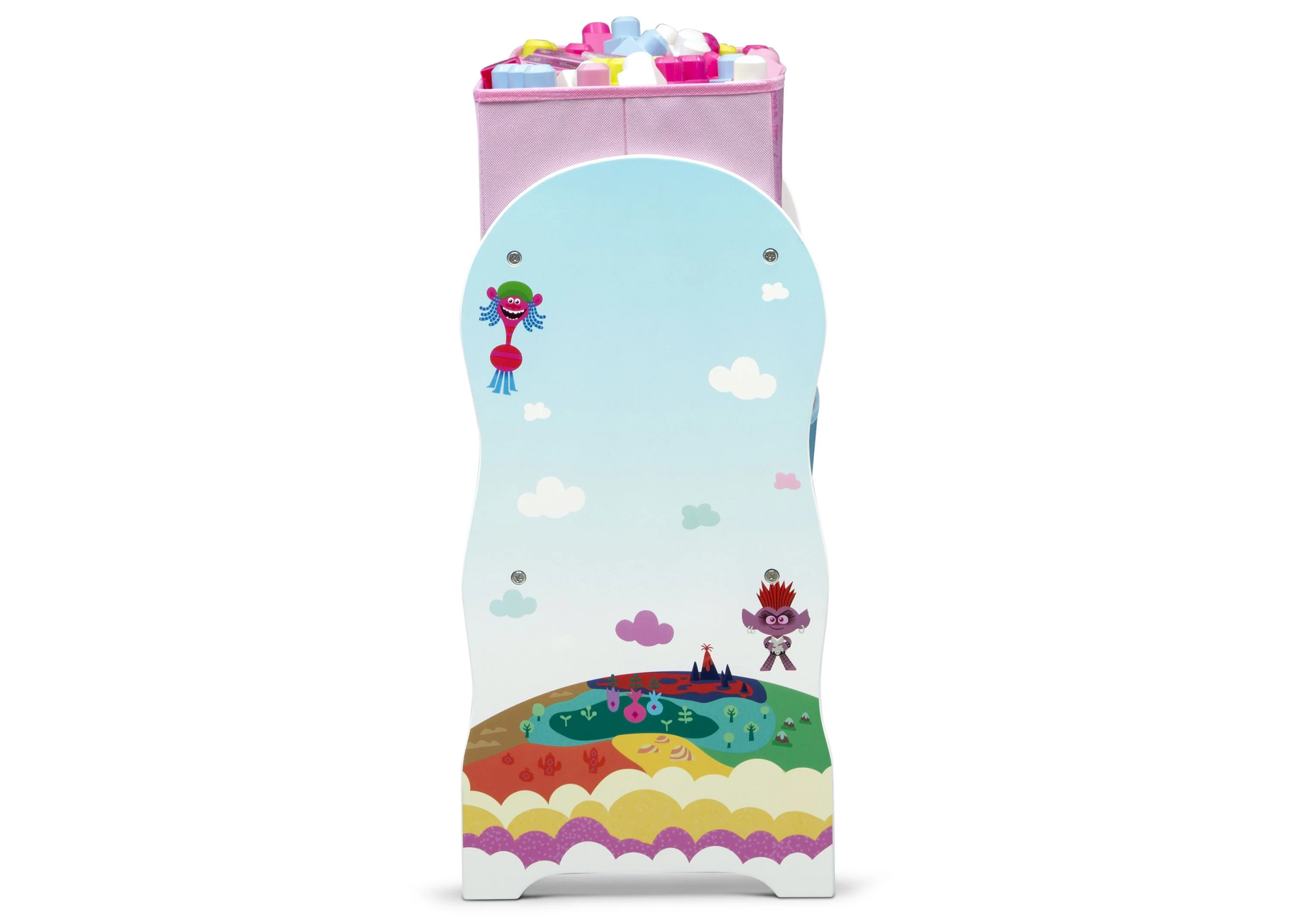 Trolls World Tour Design and Store 6 Bin Toy Organizer - Image 5