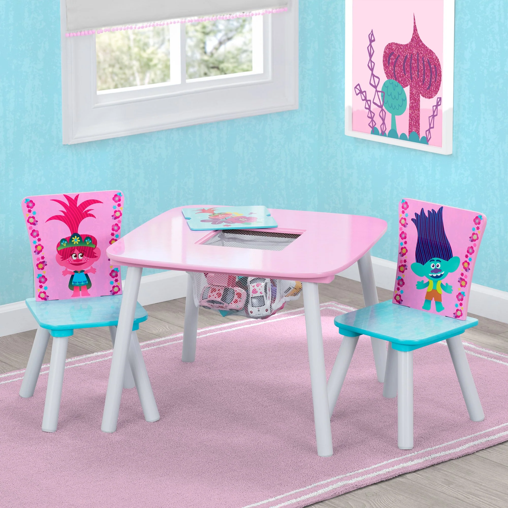 Trolls World Tour Table and Chair Set with Storage - Image 10
