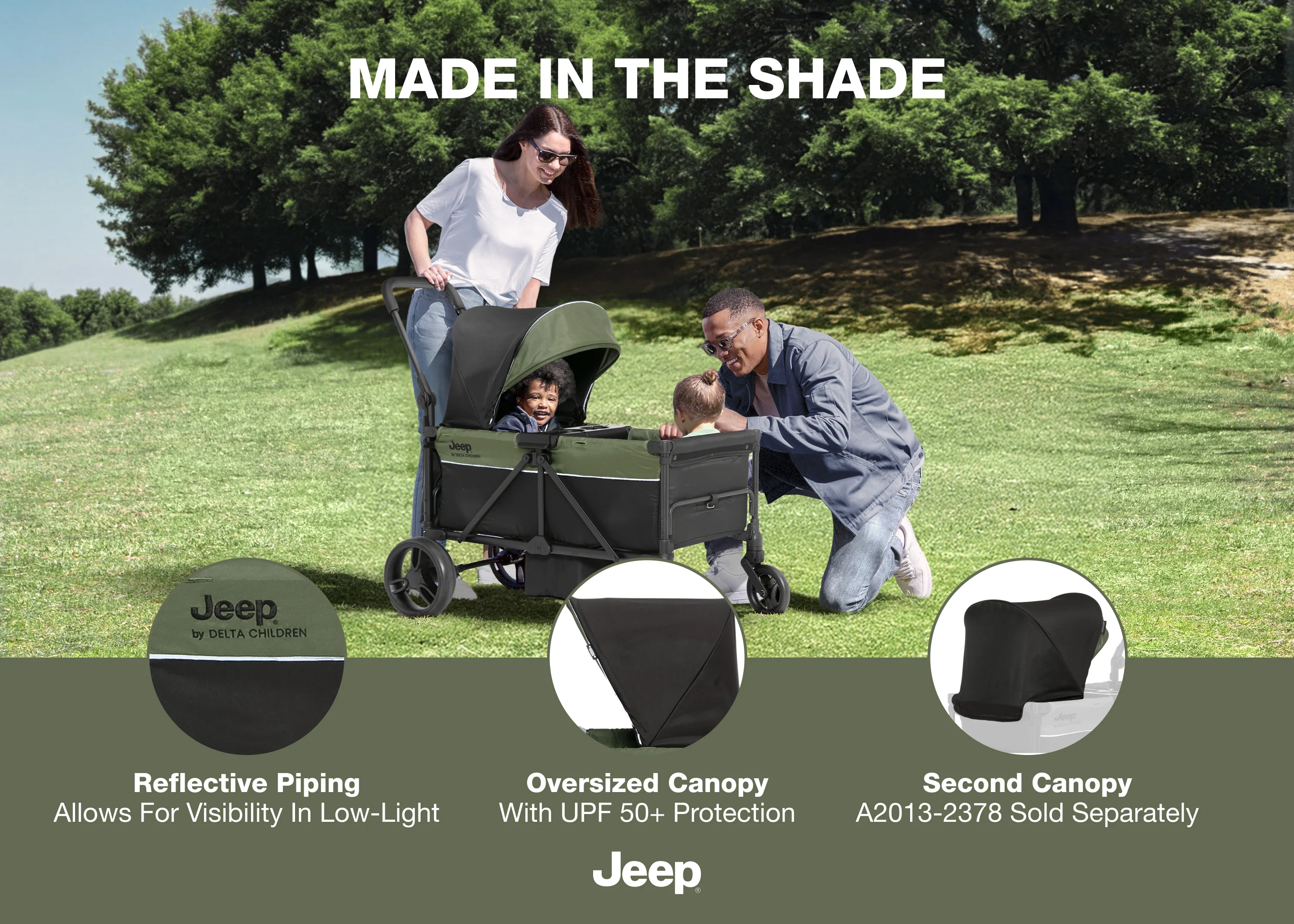 Jeep TurboGlyde Stroller Wagon - Image 2