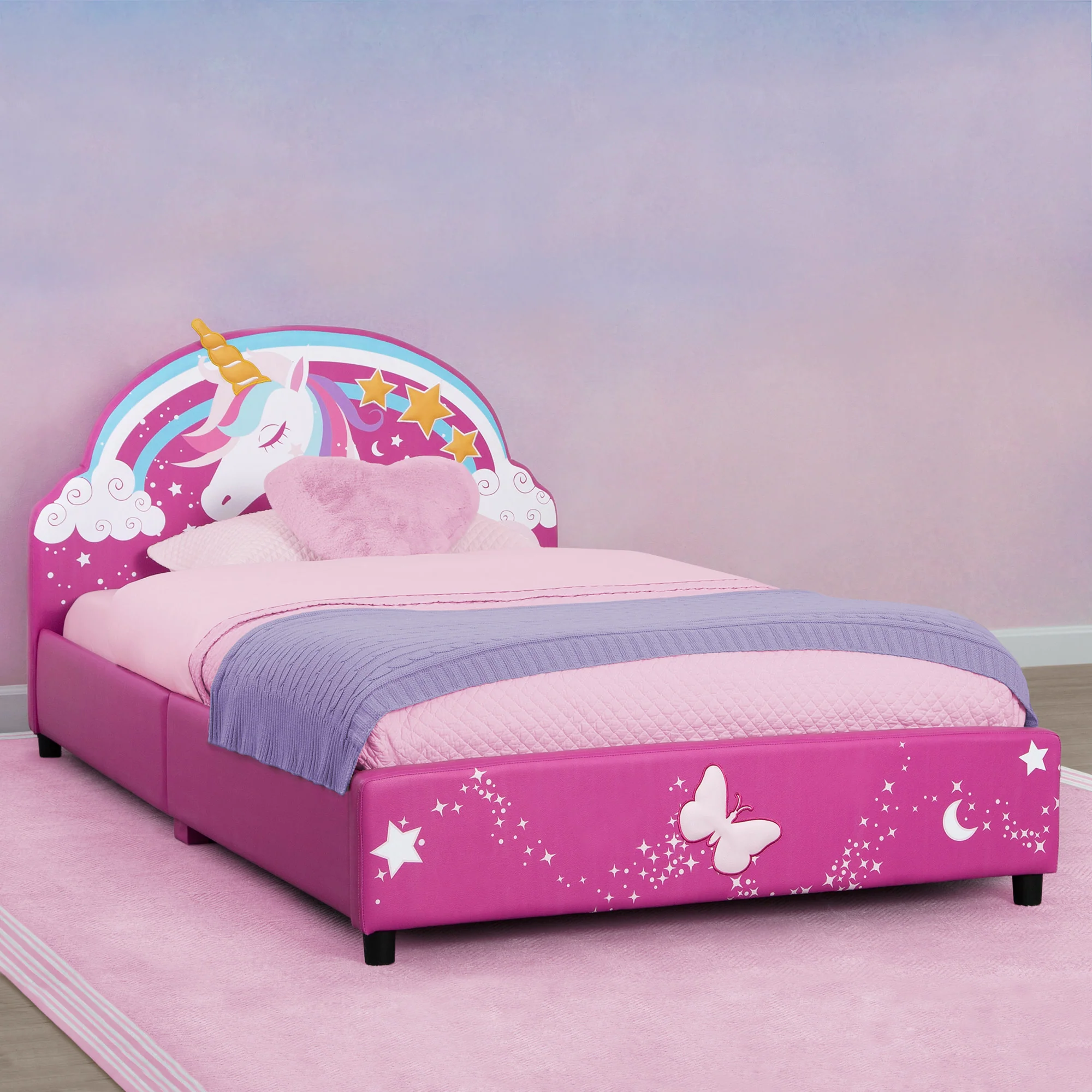 Unicorn Upholstered Twin Bed - Image 4