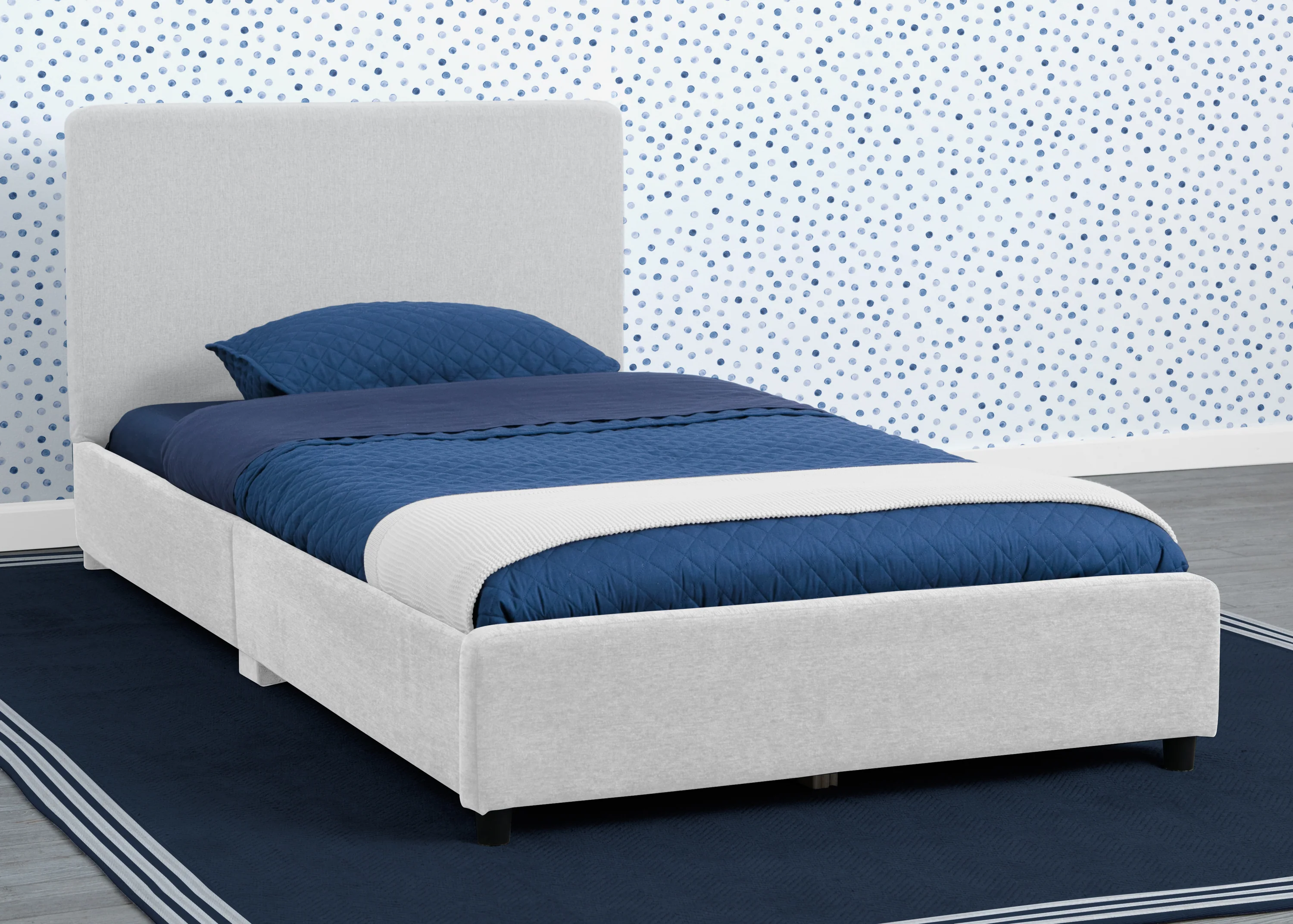 Upholstered Twin Bed with Headboard - Image 10