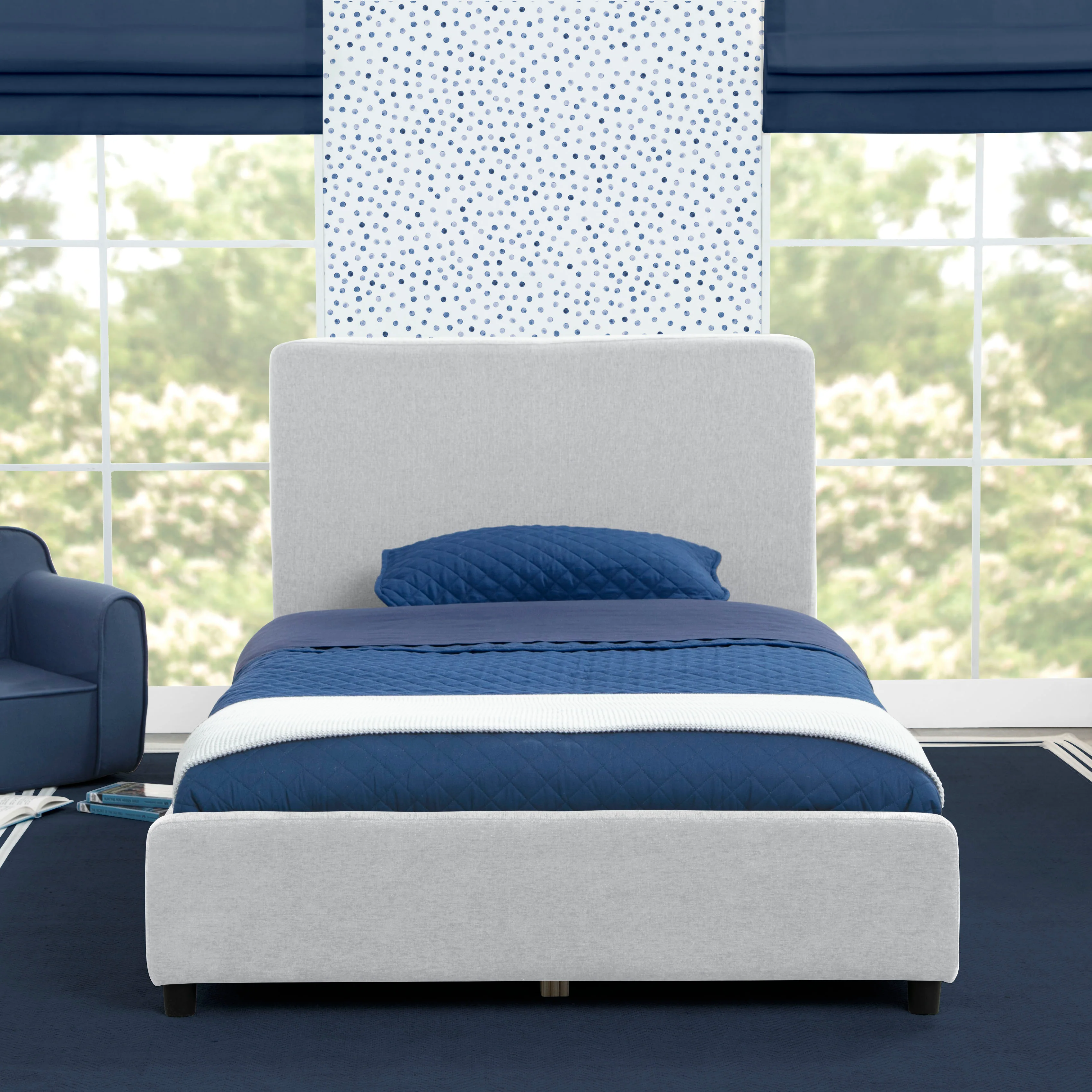 Upholstered Twin Bed with Headboard - Image 15