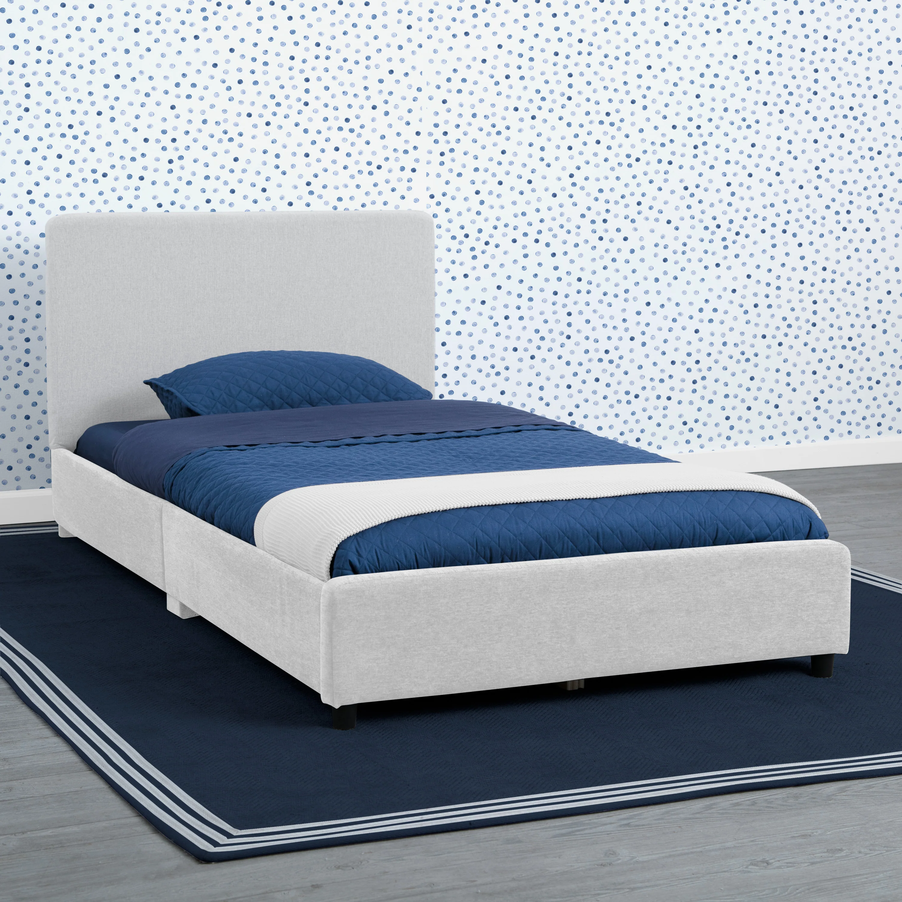Upholstered Twin Bed with Headboard - Image 16