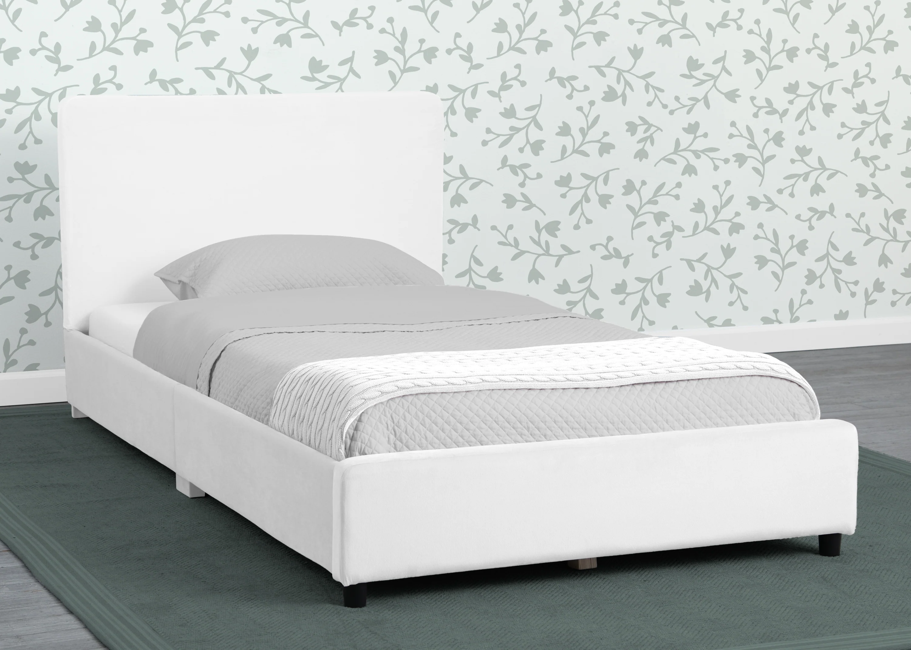 Upholstered Twin Bed with Headboard - Image 2