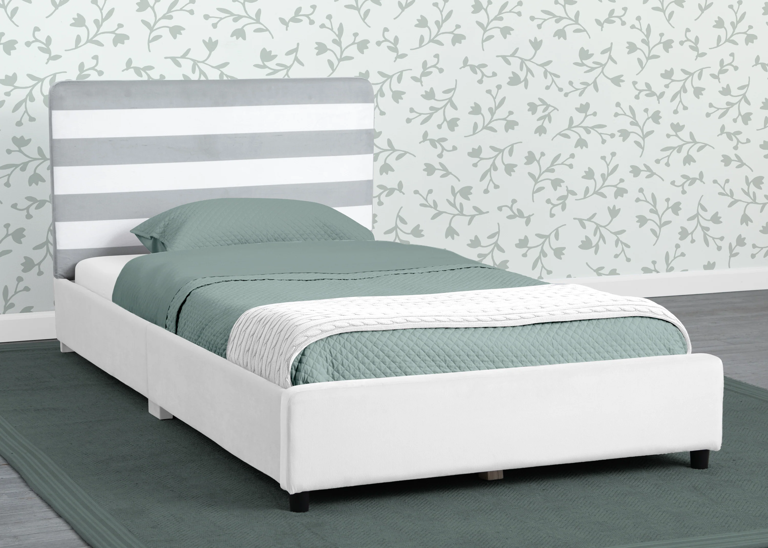 Upholstered Twin Bed with Headboard - Image 26