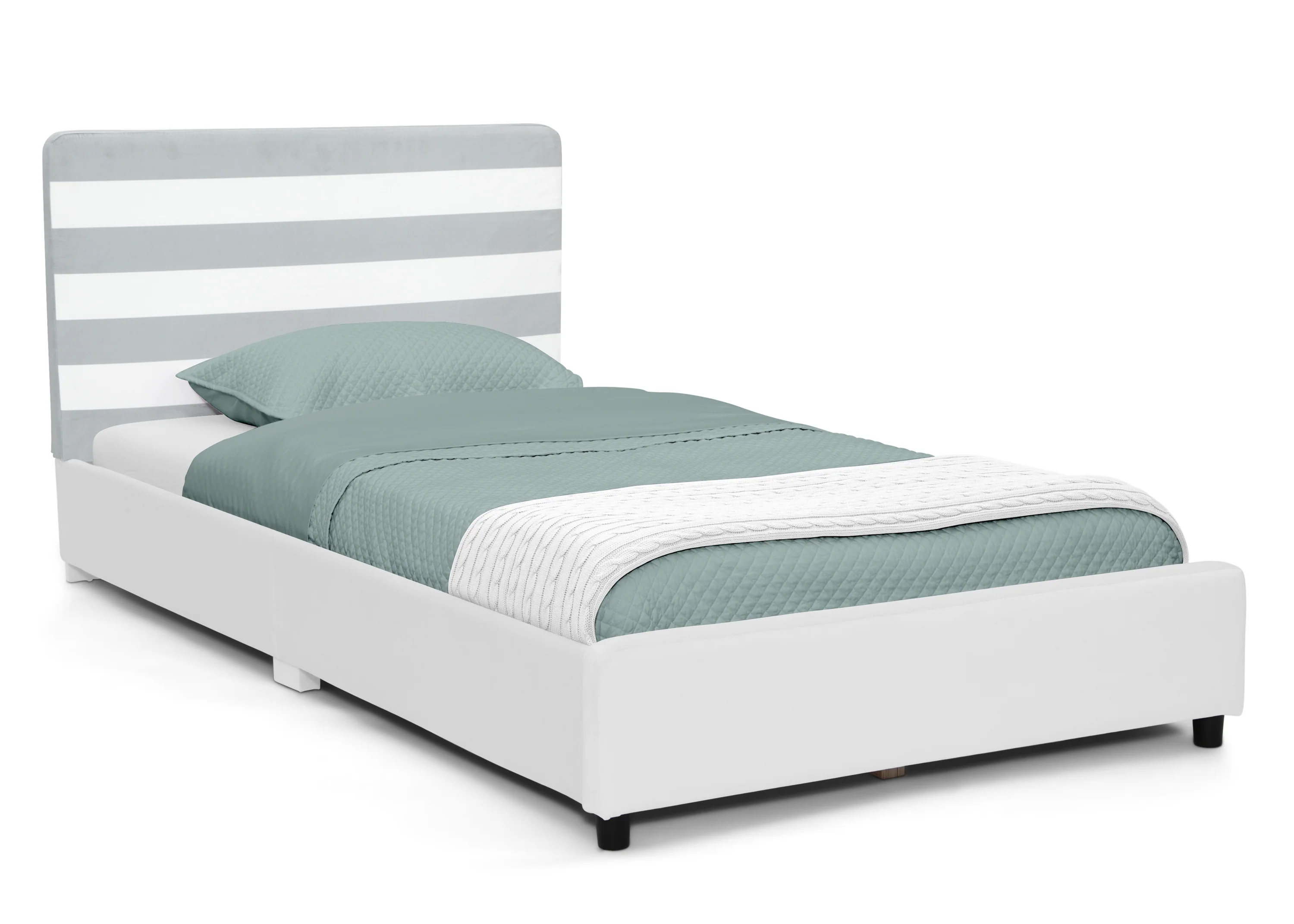 Upholstered Twin Bed with Headboard - Image 28