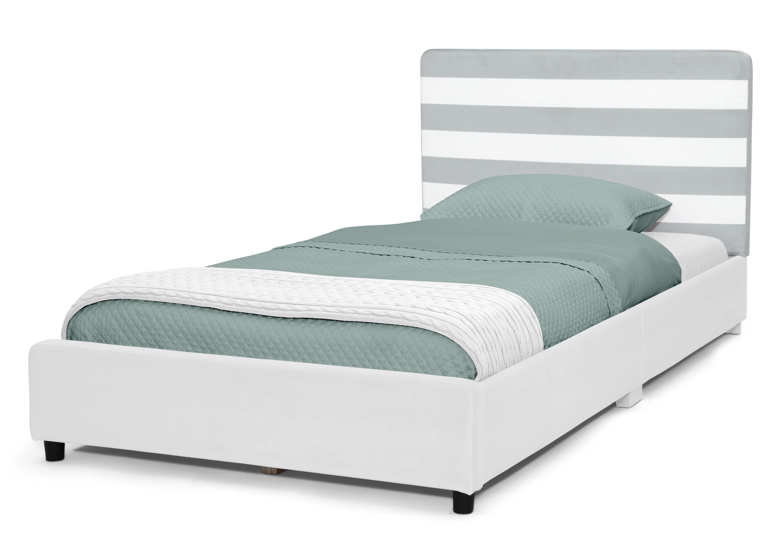 Upholstered Twin Bed with Headboard - Image 29