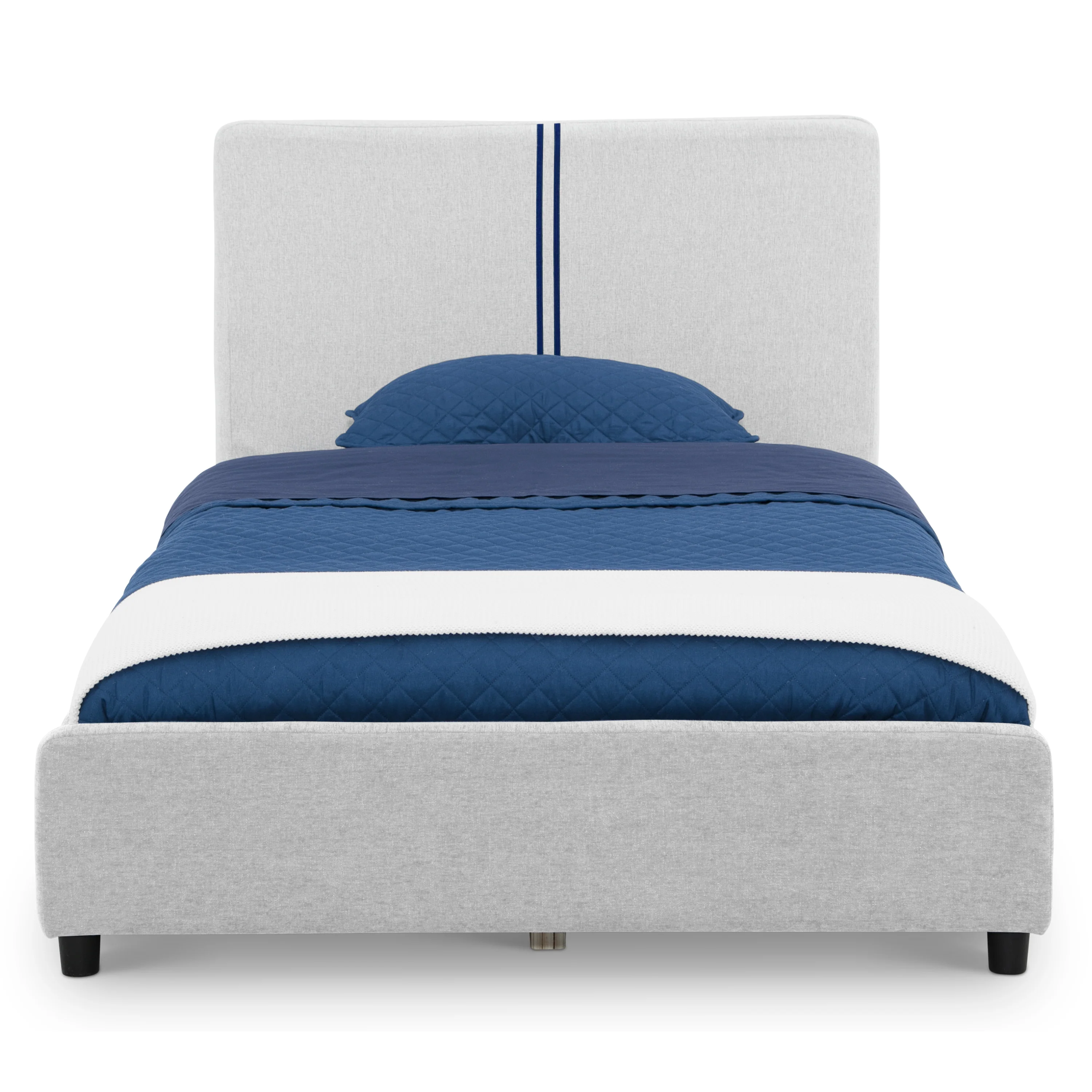 Upholstered Twin Bed with Headboard - Image 38