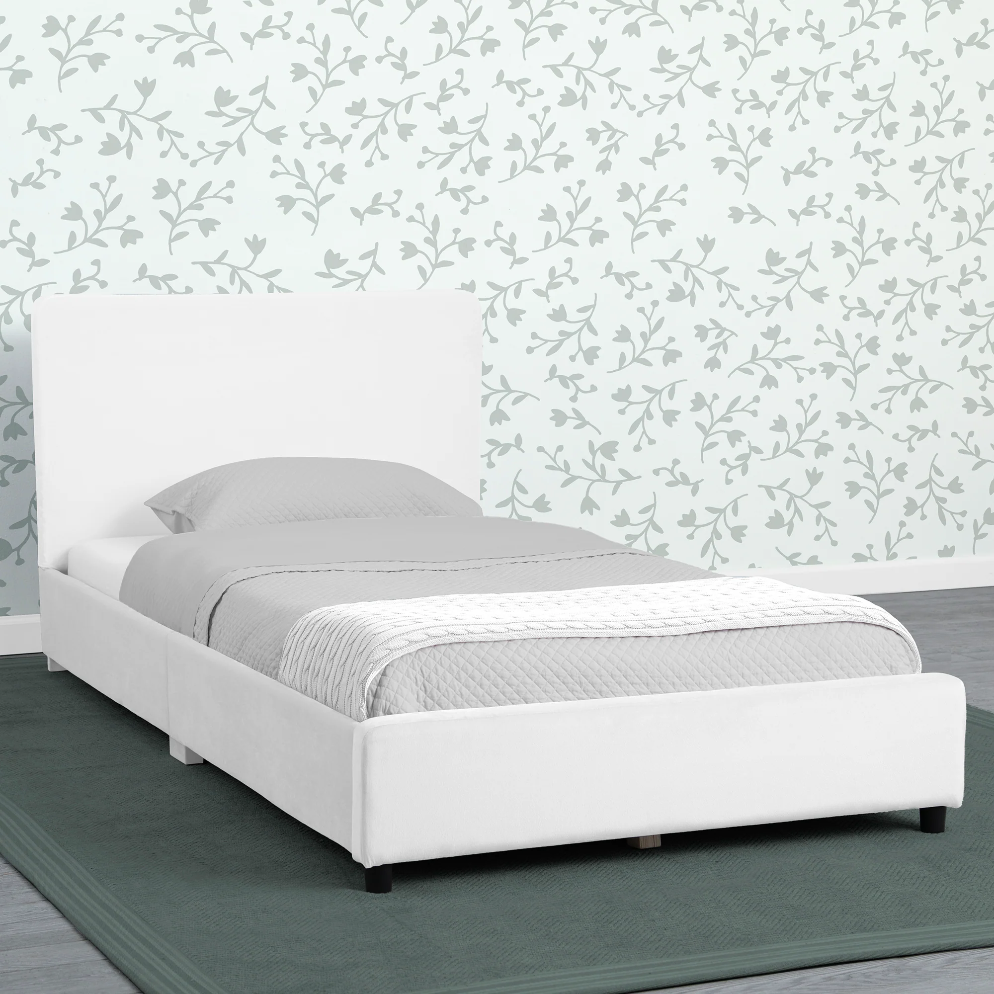 Upholstered Twin Bed with Headboard - Image 49