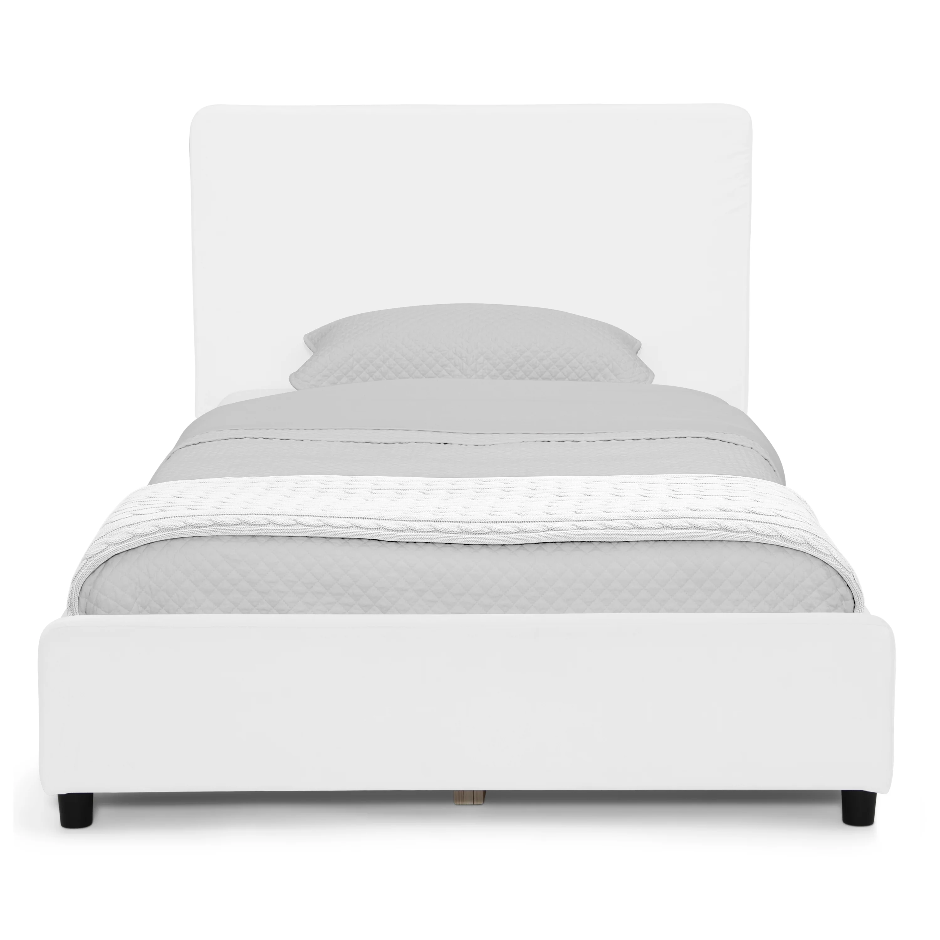 Upholstered Twin Bed with Headboard - Image 6