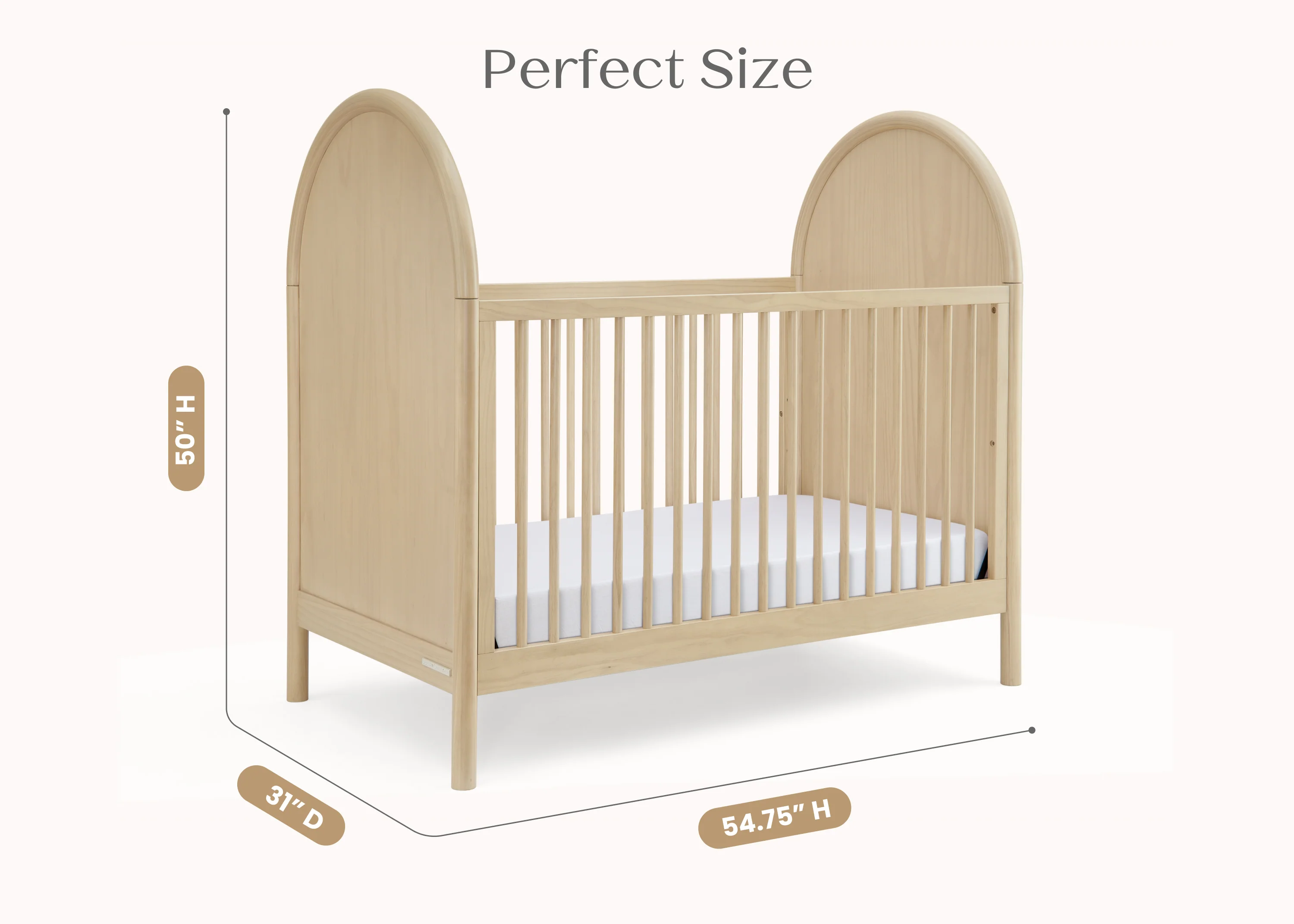 Vivi 4-in-1 Convertible Crib - Image 8