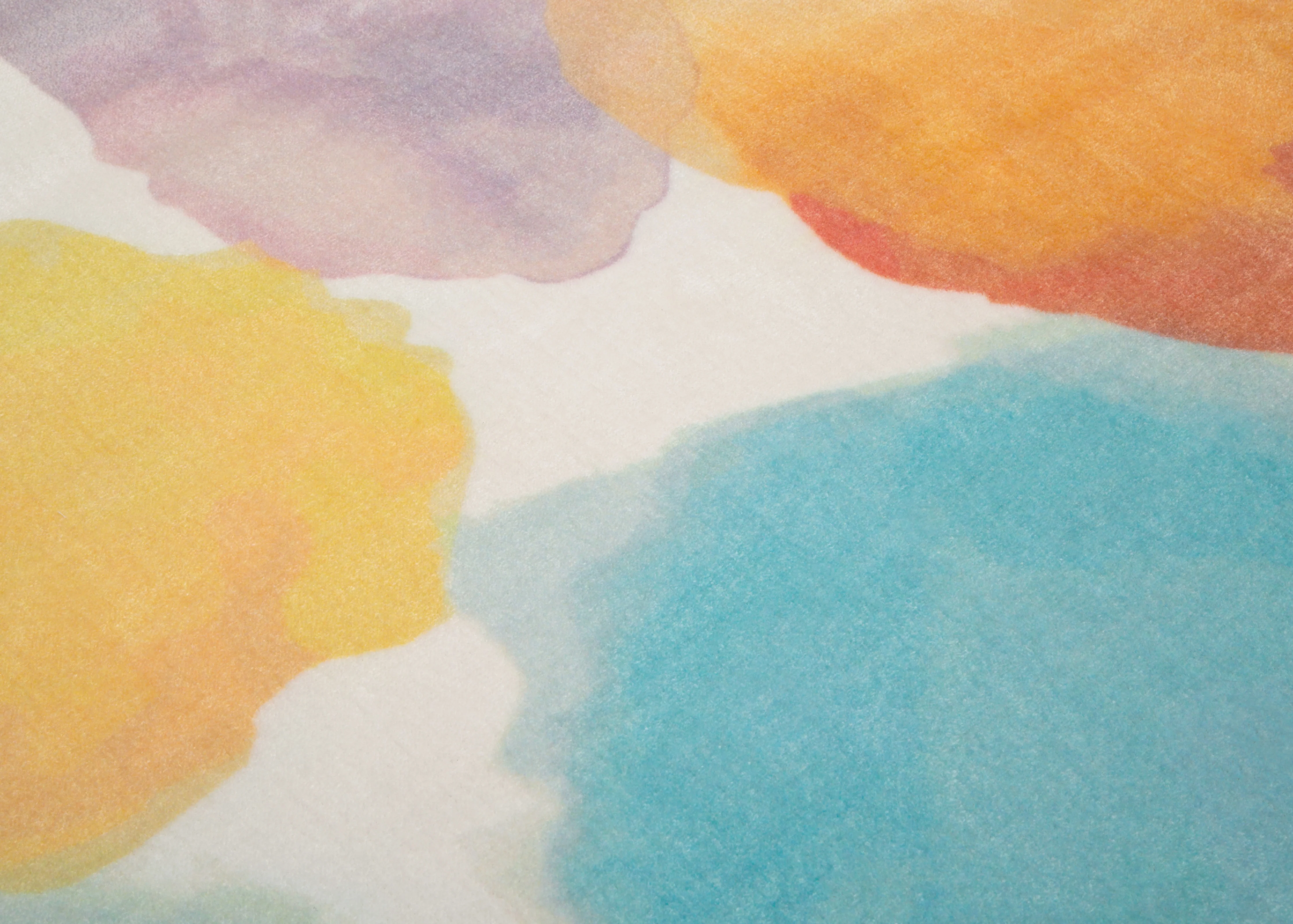 Watercolor Rectangle Area Rug for Kids, 53-Inch x 59-Inch - Image 3