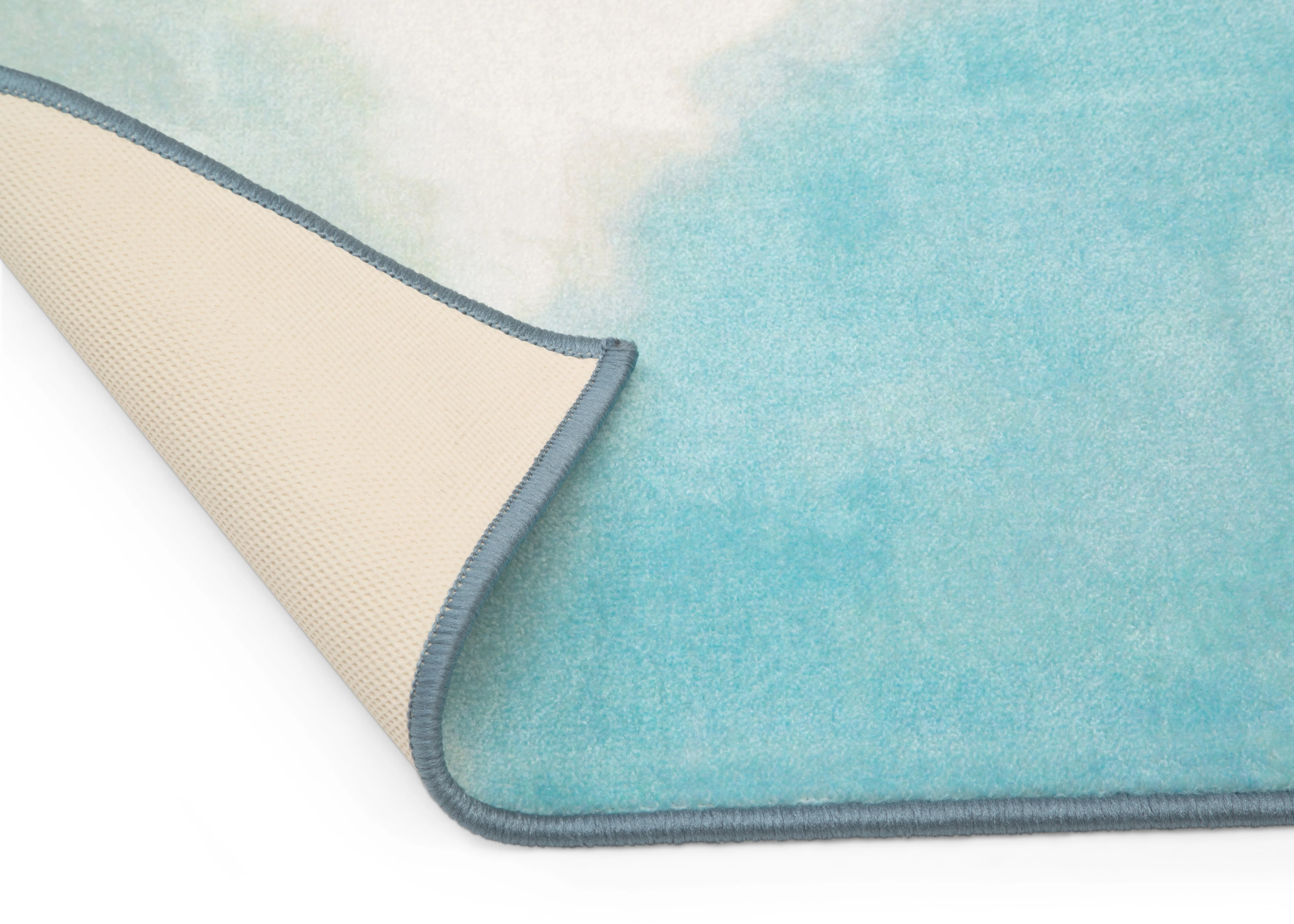 Watercolor Rectangle Area Rug for Kids, 53-Inch x 59-Inch - Image 4