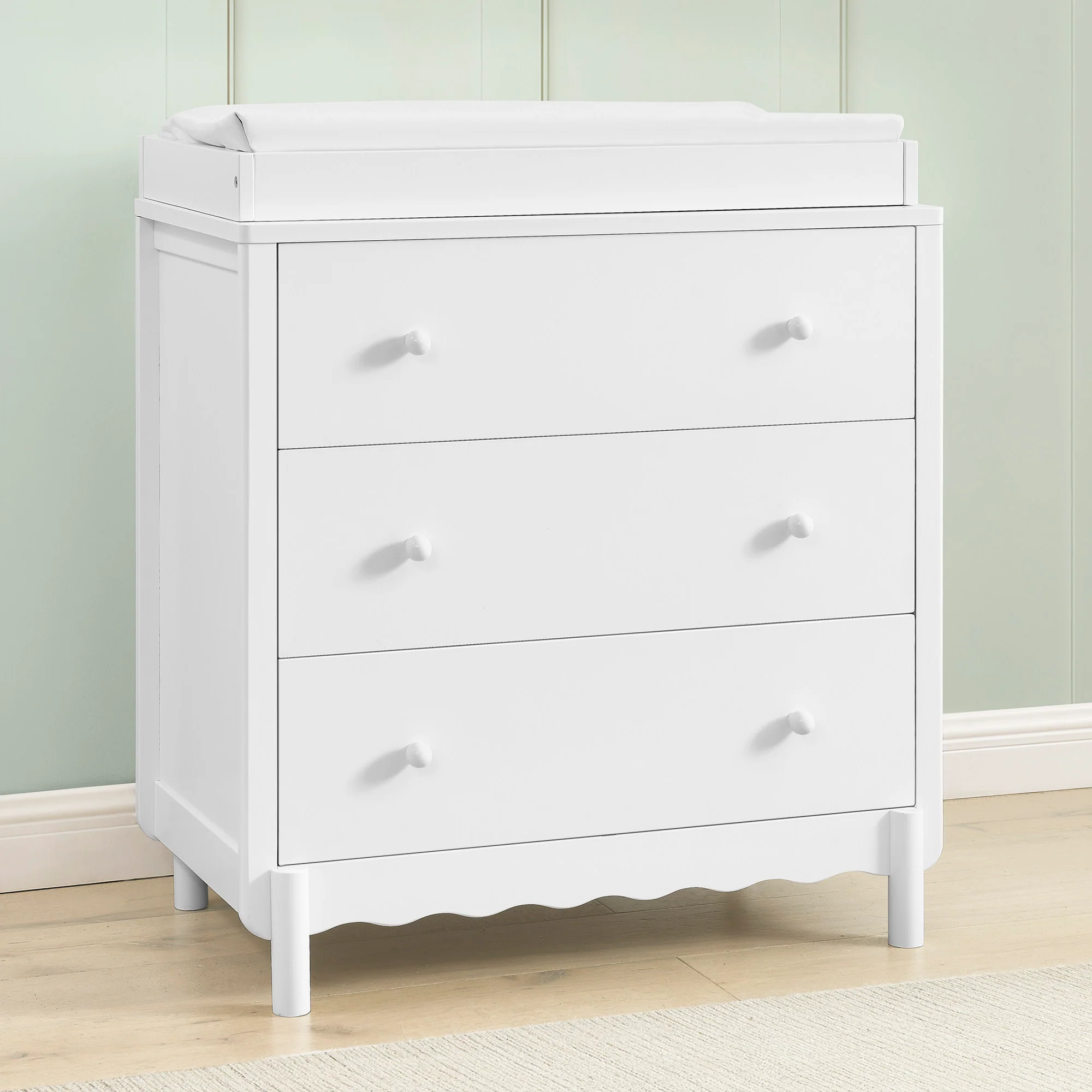 William 3 Drawer Dresser with Changing Top and Interlocking Drawers - Image 8