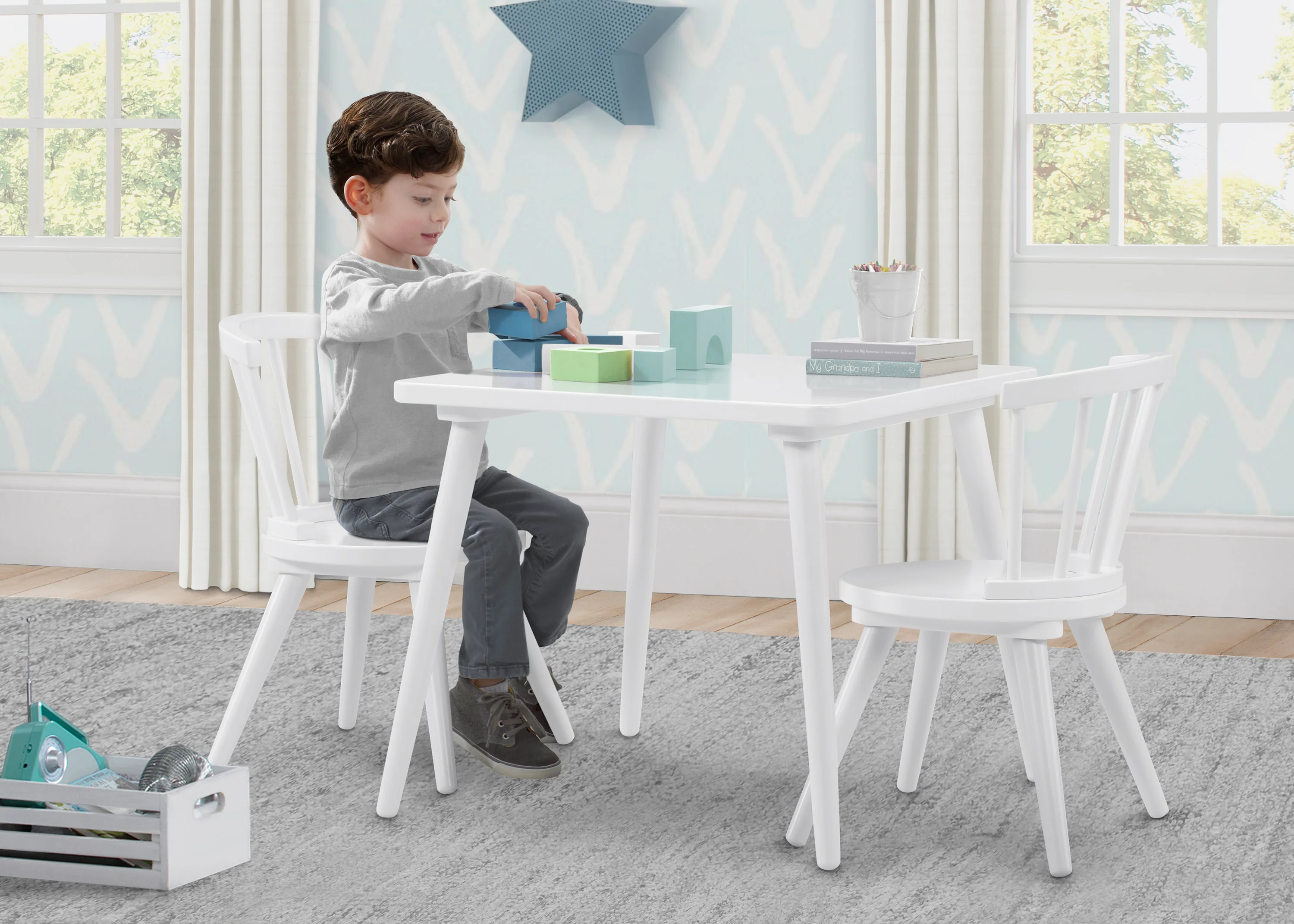 Windsor Table & 2 Chair Set - Image 6