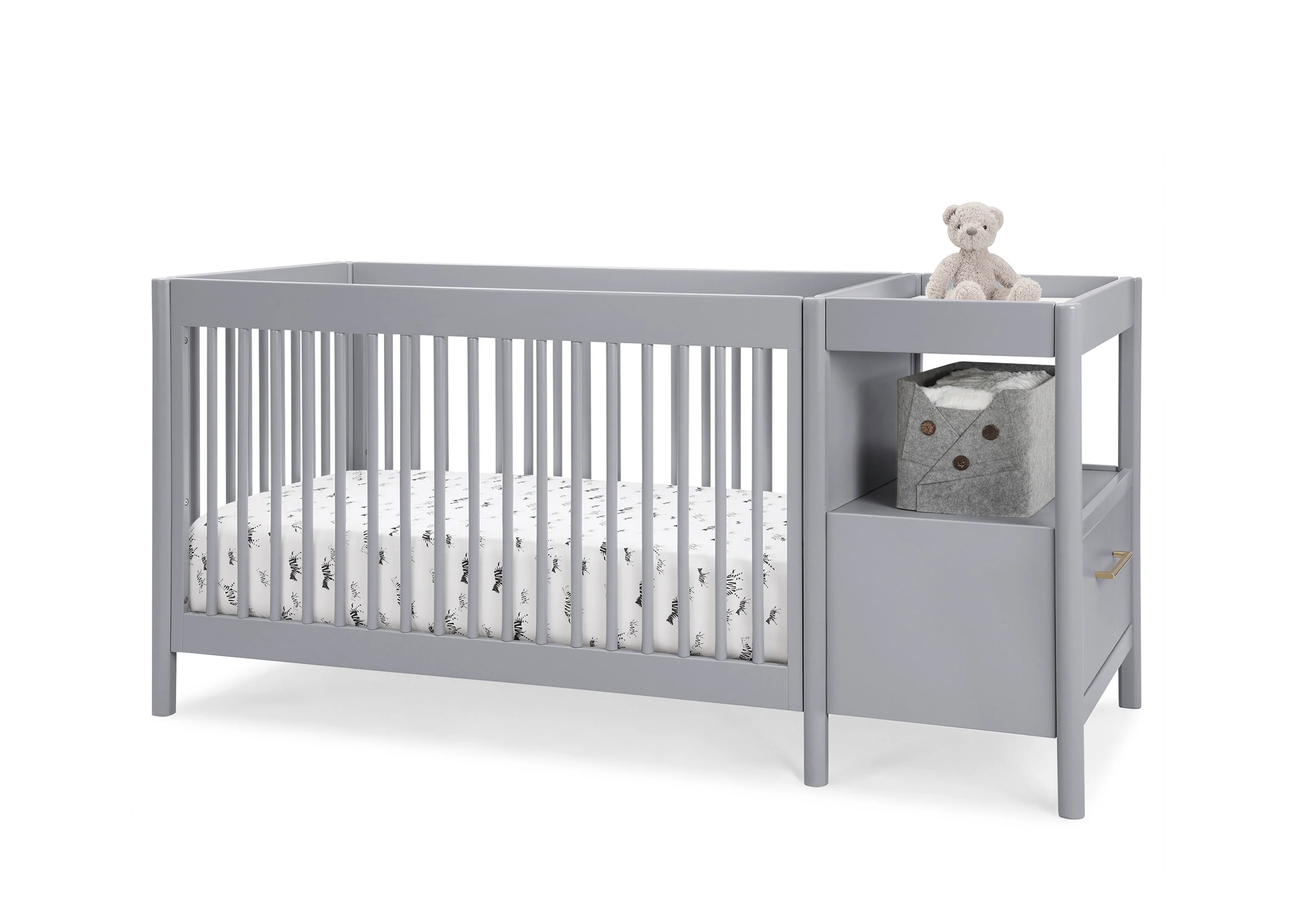 Zoe 5-in-1 Convertible Crib and Changer - Image 4